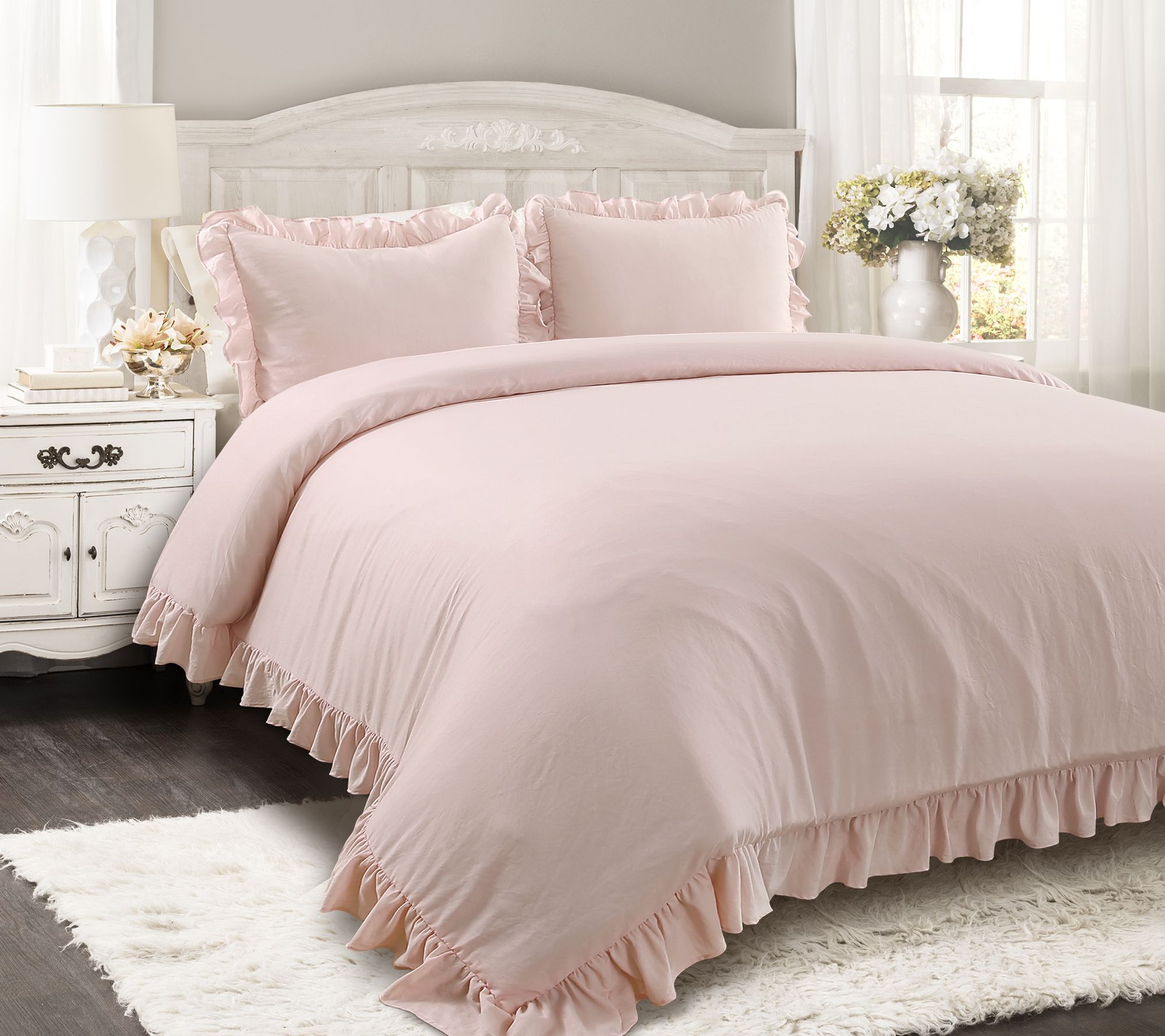 Reyna 3 Piece Fl Qn Blush Comforter Set By Lushdecor Page 1