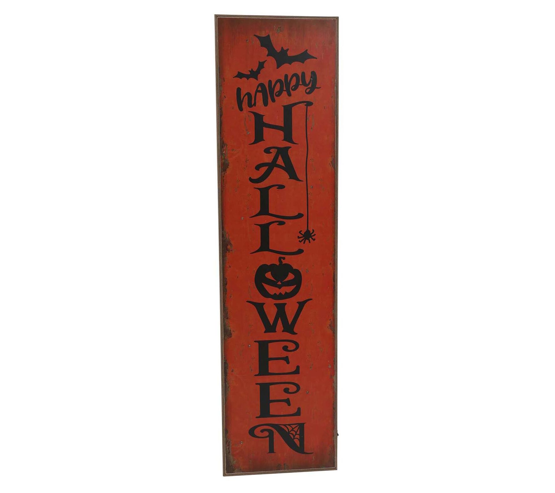 Haunted Hill Farm 45" Orange & Black Happy Hall ween Sign