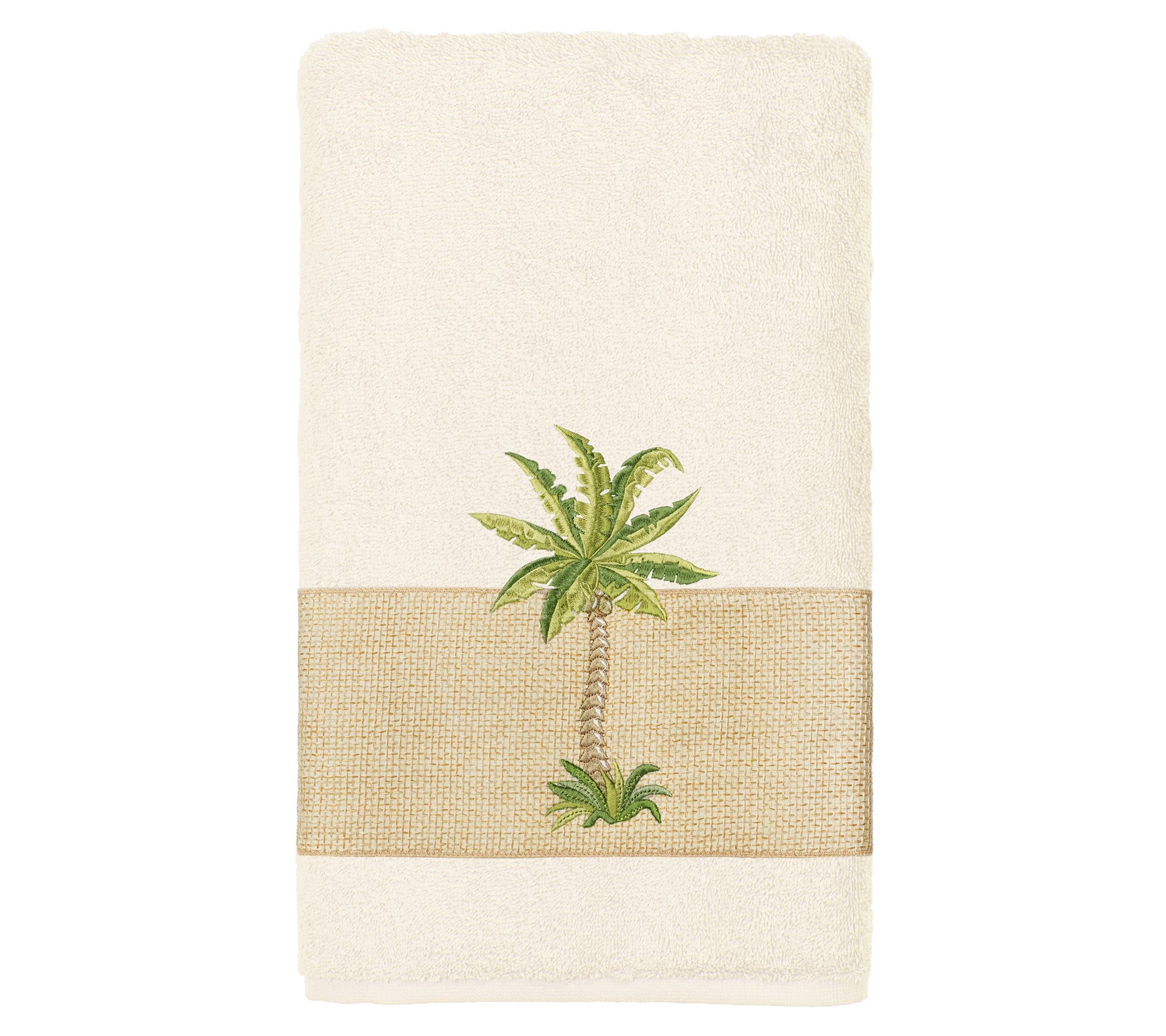 Linum Home Textiles Colton Embellished Bath Tow el