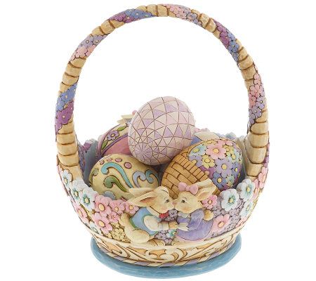 Jim Shore Heartwood Creek Annual Easter Basket — QVC.com