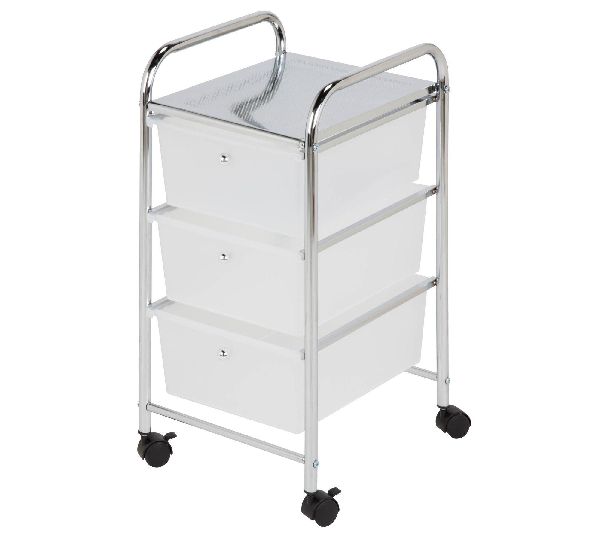 Honey Can Do 3 Drawer Plastic Storage Cart Withwheels Qvc