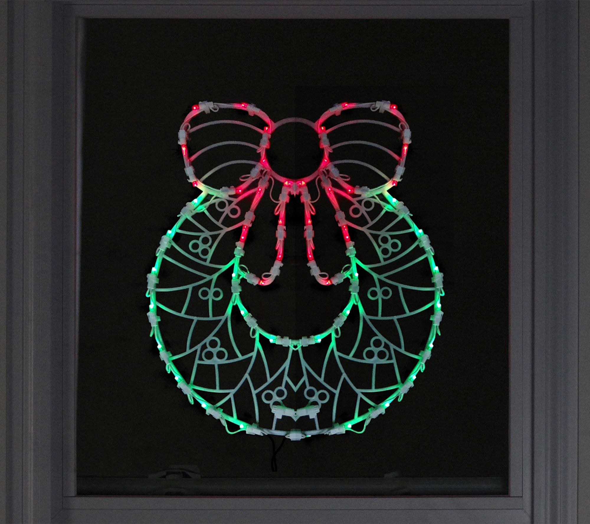 Northlight LED Lighted Wreath Christmas WindowDecoration