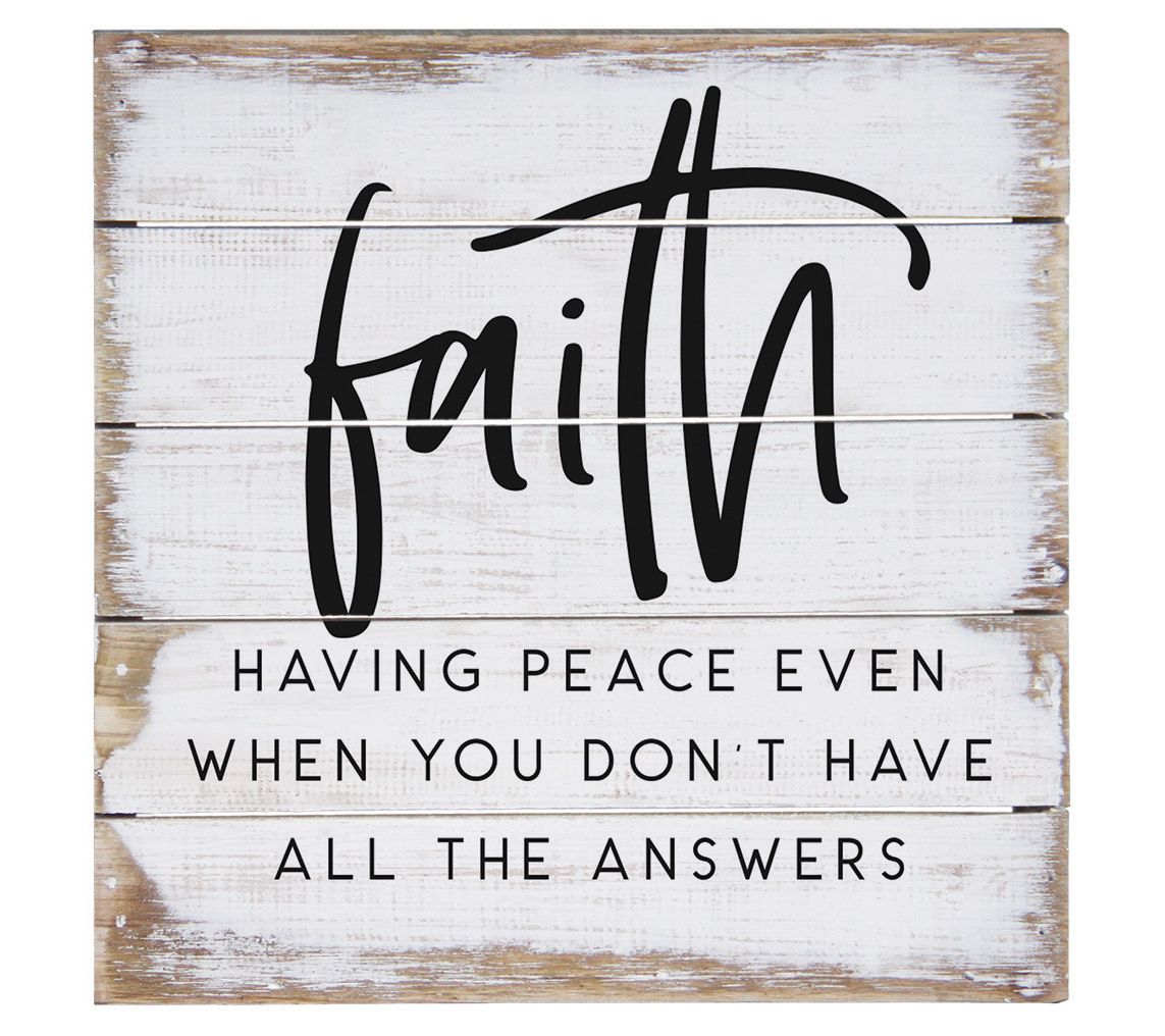 Sincere Surroundings 8 Faith Having Peace Pallet Petite