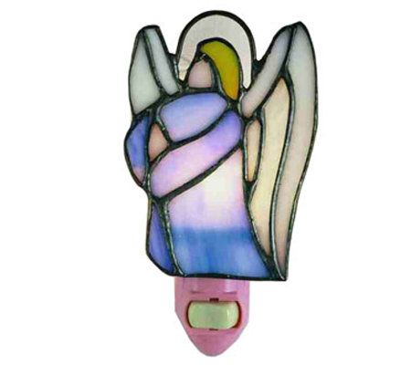 Tiffany Style Set of 6 Praying Angel Night-Lights