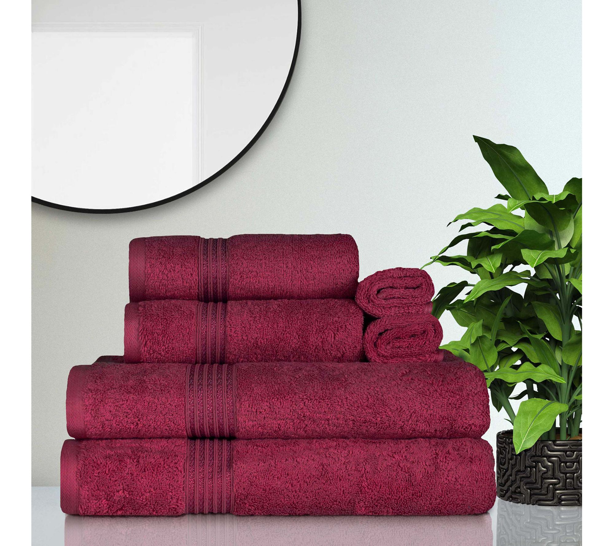 Finlo Egyptian Cotton FastDrying 6Piece UltraSoft Towel Set