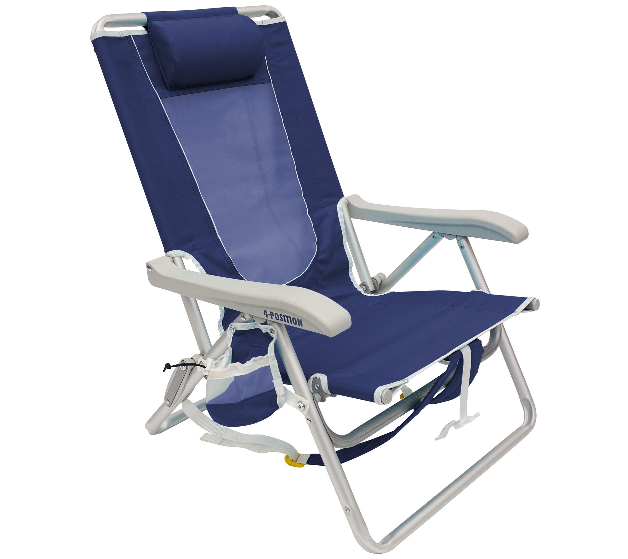 GCI Waterside Backpack Beach Chair, Nautical Blue