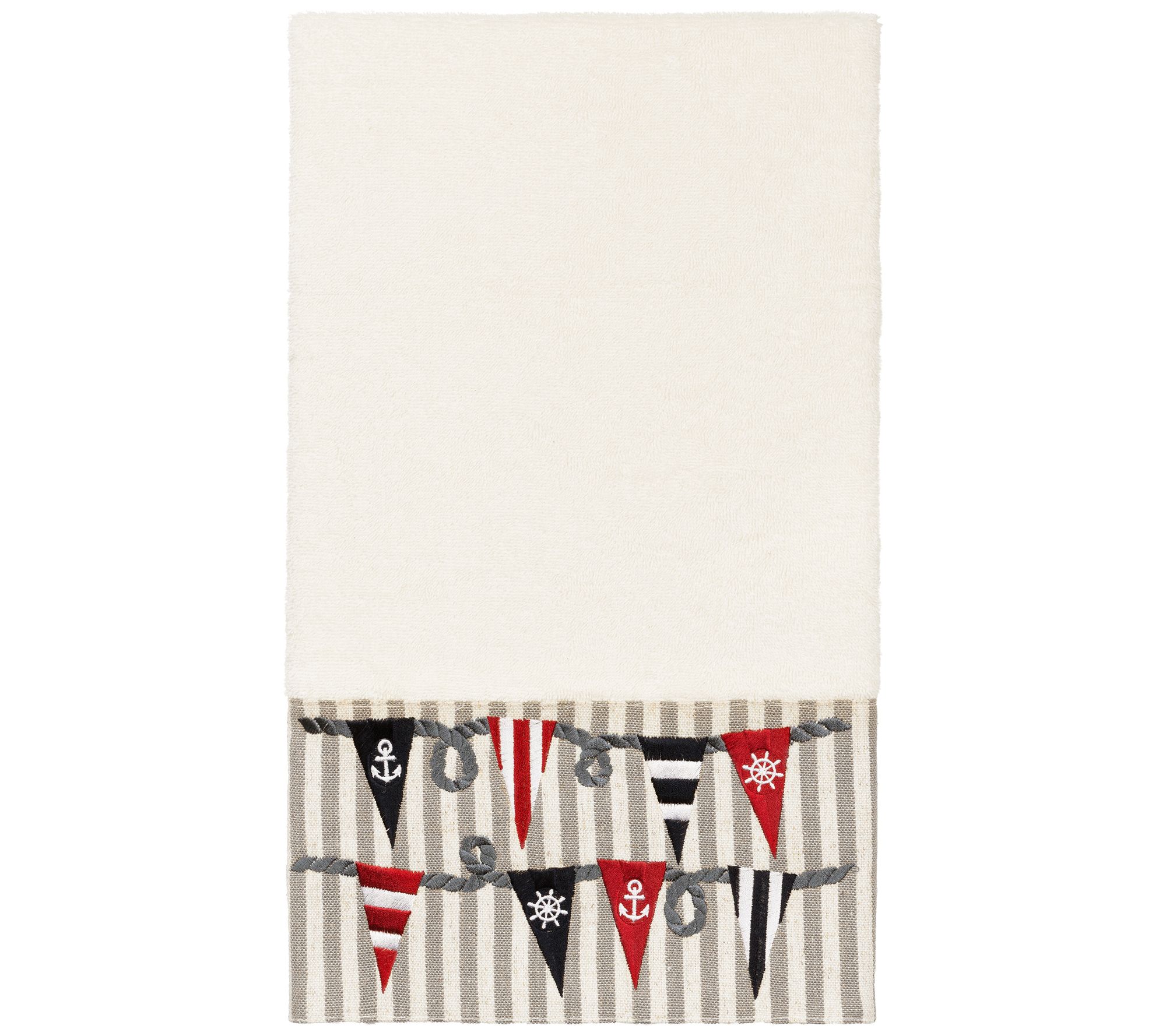 Linum Home Textiles Ethan Embellished Bath Towe l