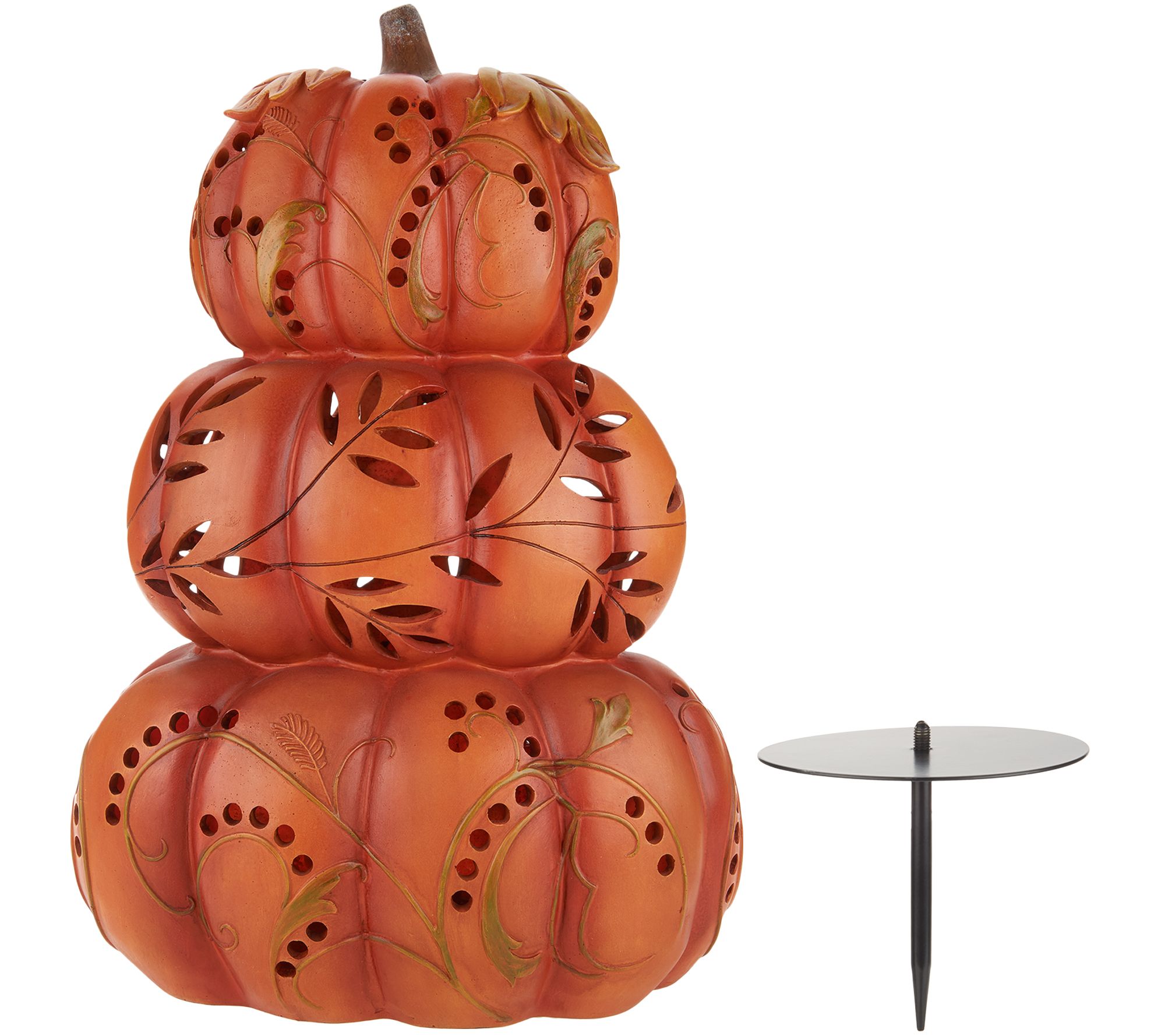 Indoor/Outdoor Oversized Carved Pumpkin Stack by Valerie Page 1 —