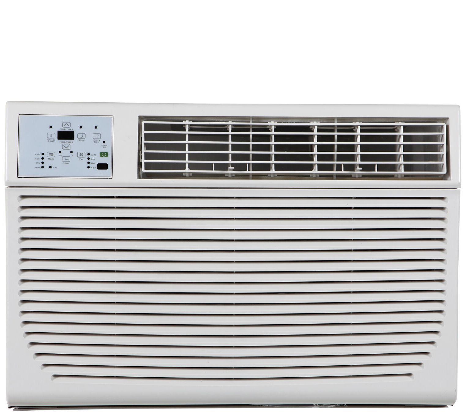 Keystone - 350 Sq. Ft. 8,000 BTU Window Air Conditioner and 3,500 BTU Heater - White