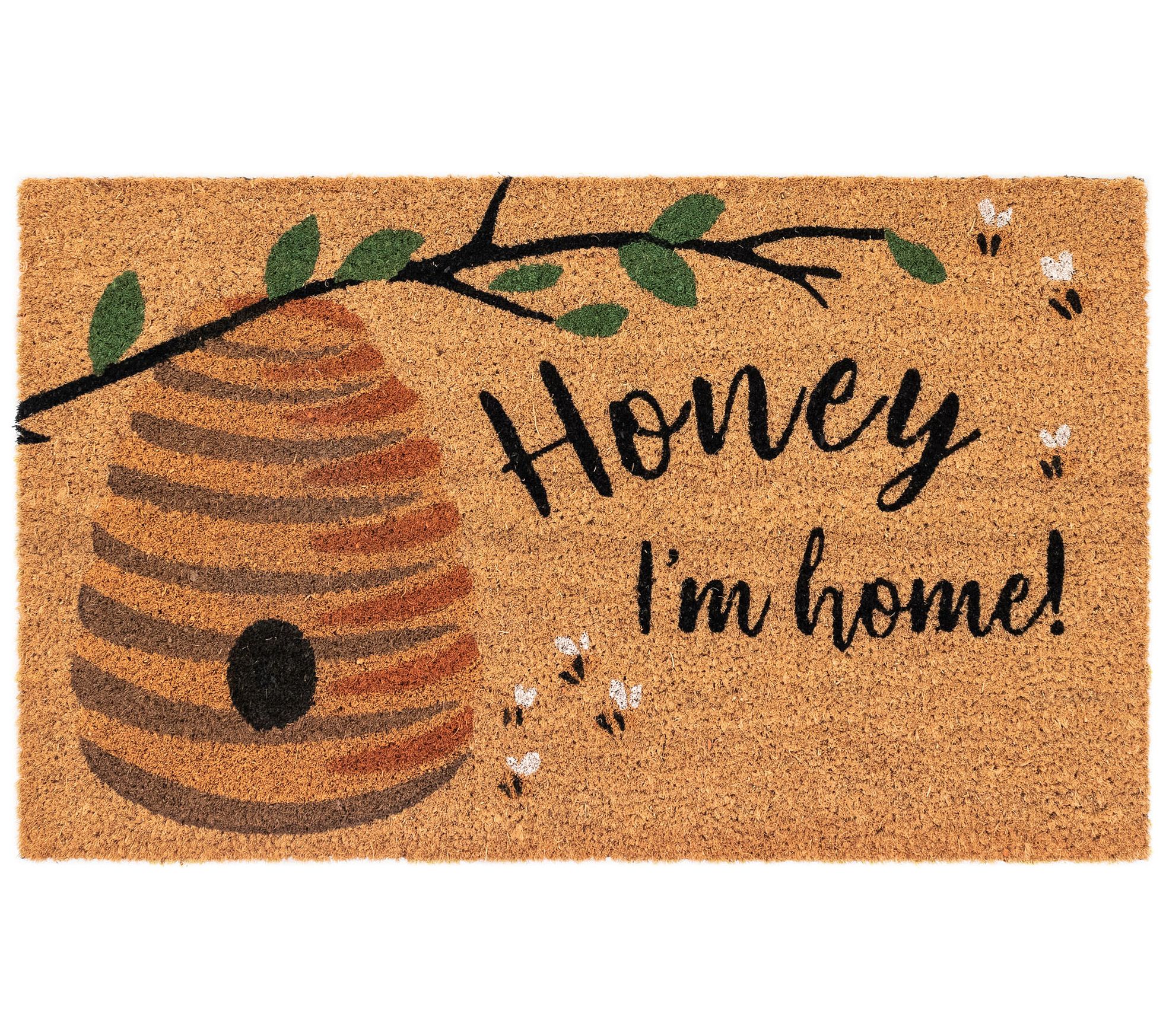 Lush Decor Natura Honey I'm Home Outdoor Mat N l 18"  x 30"