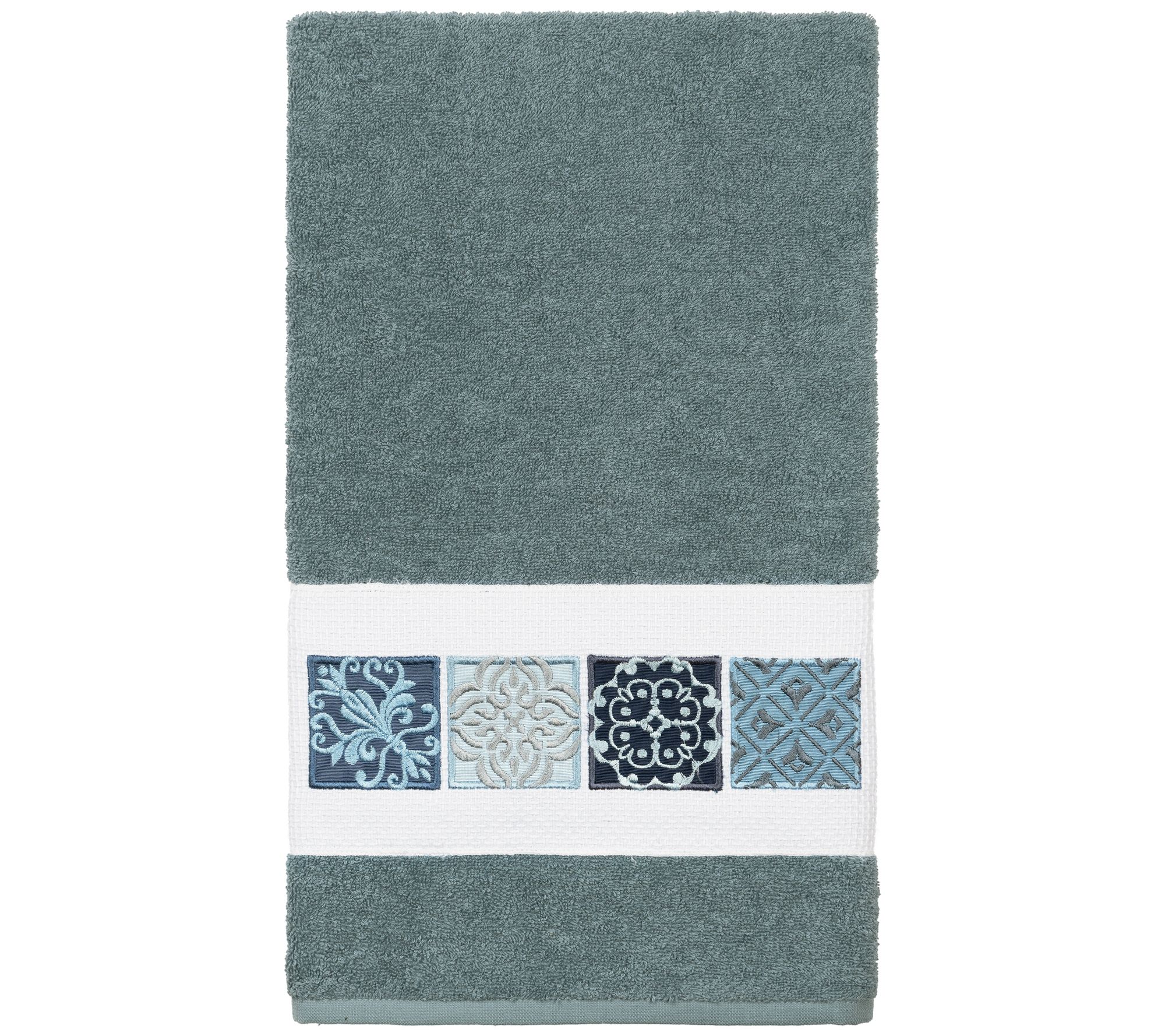 Linum Home Textiles Vivian Embellished Bath Tow  el