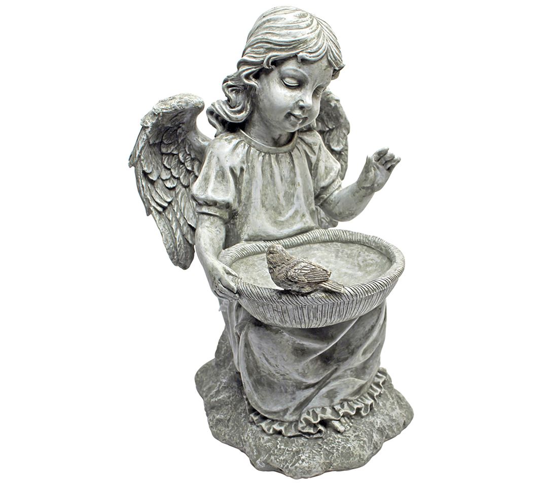 Design Toscano Garden Glory Angel Statue Bird Feeder