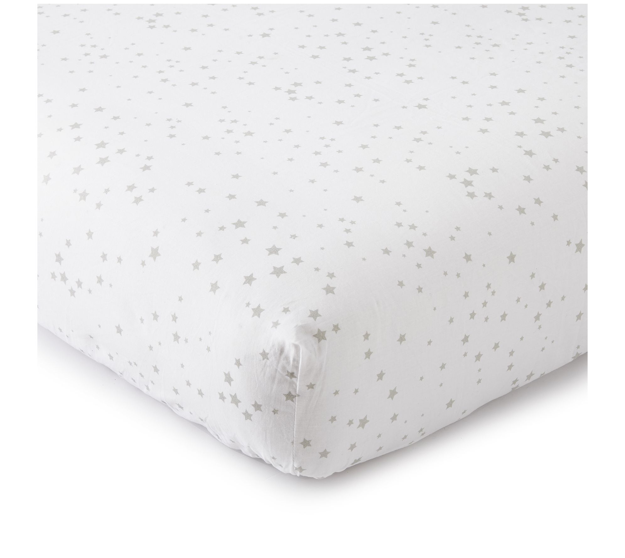 Levtex Baby Skylar White Star Fitted Crib Sheet