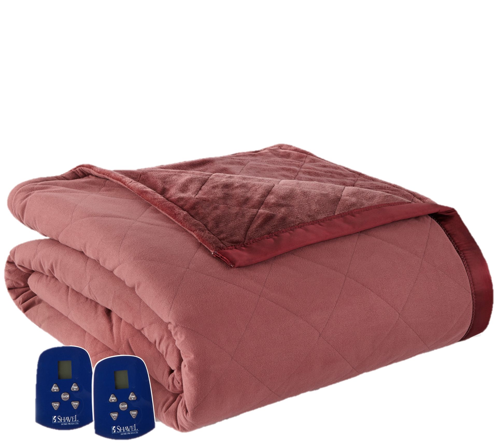 Shavel Micro Flannel to Ultra Velvet Queen Electric Blanket — QVC.com