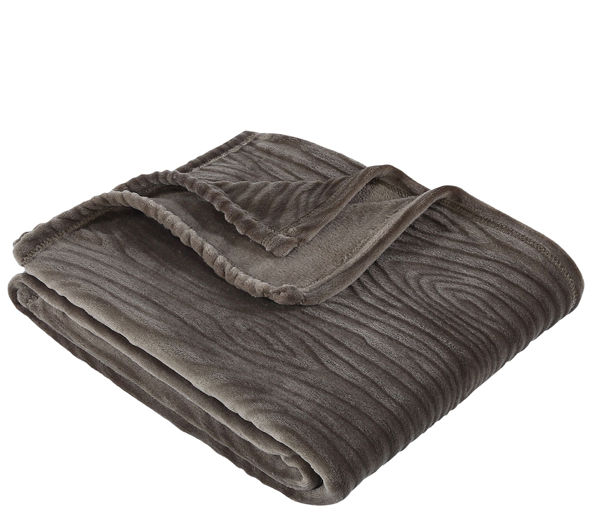 Berkshire Blanket Velvet Soft Woodgrain Throw Blanket
