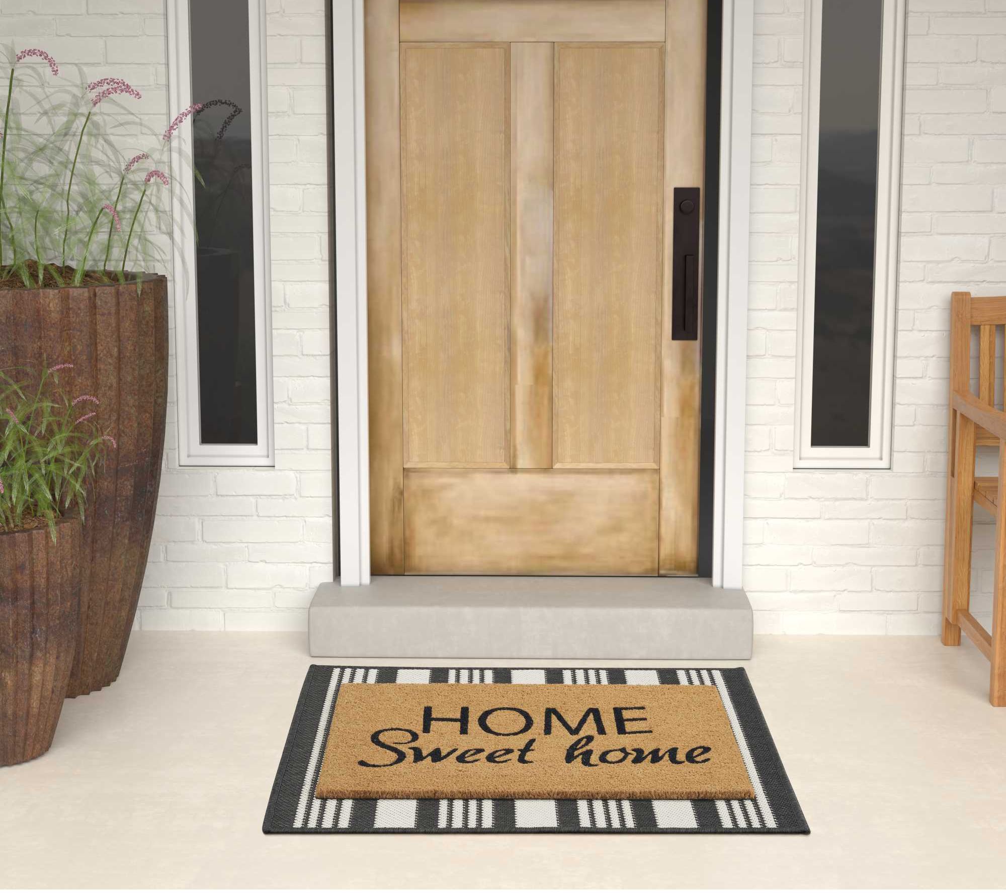 Nourison Layered 2-Piece Coir & Woven Doormats