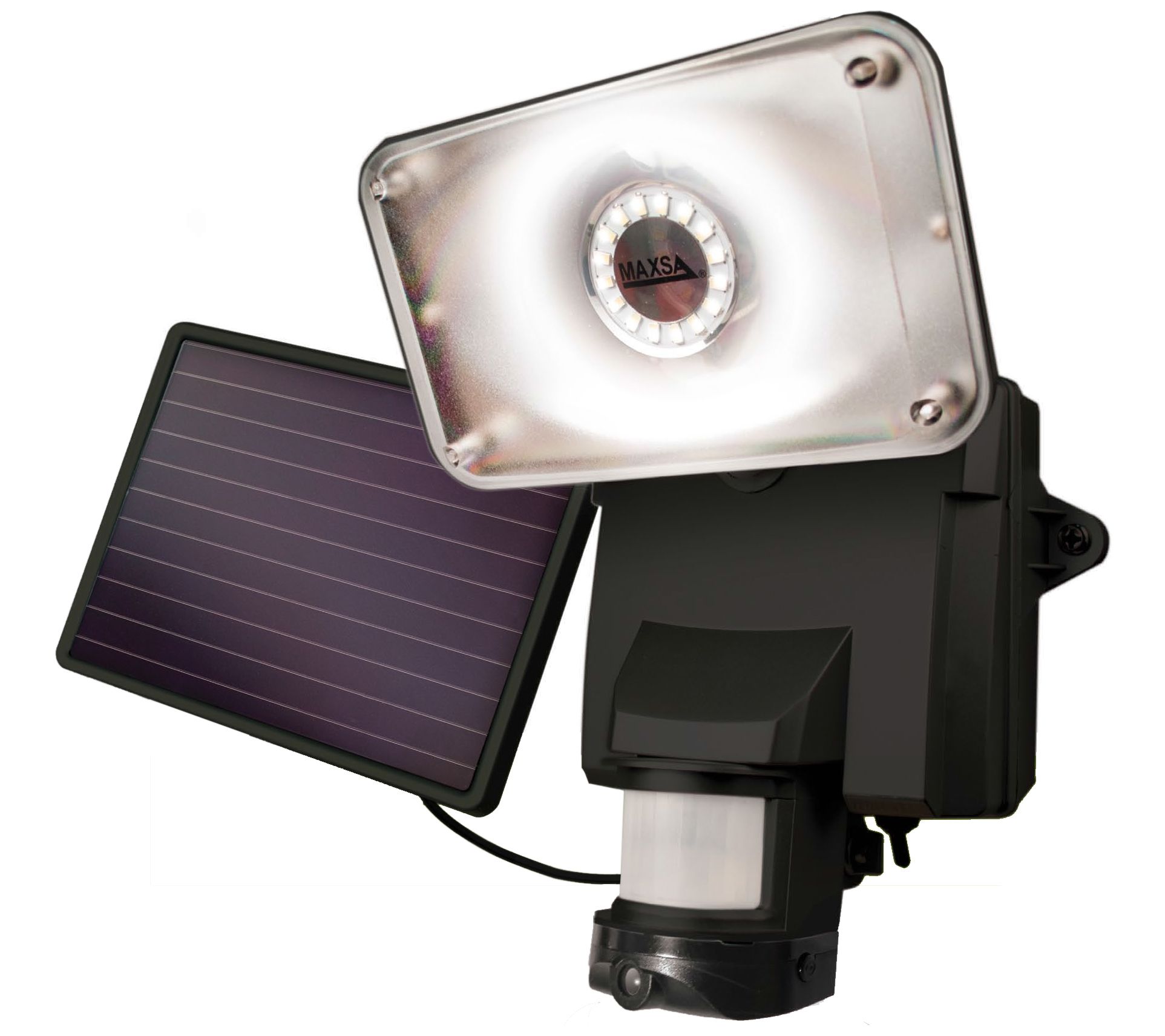 MAXSA Secure Motion Activated Solar Security Vi deo Camera