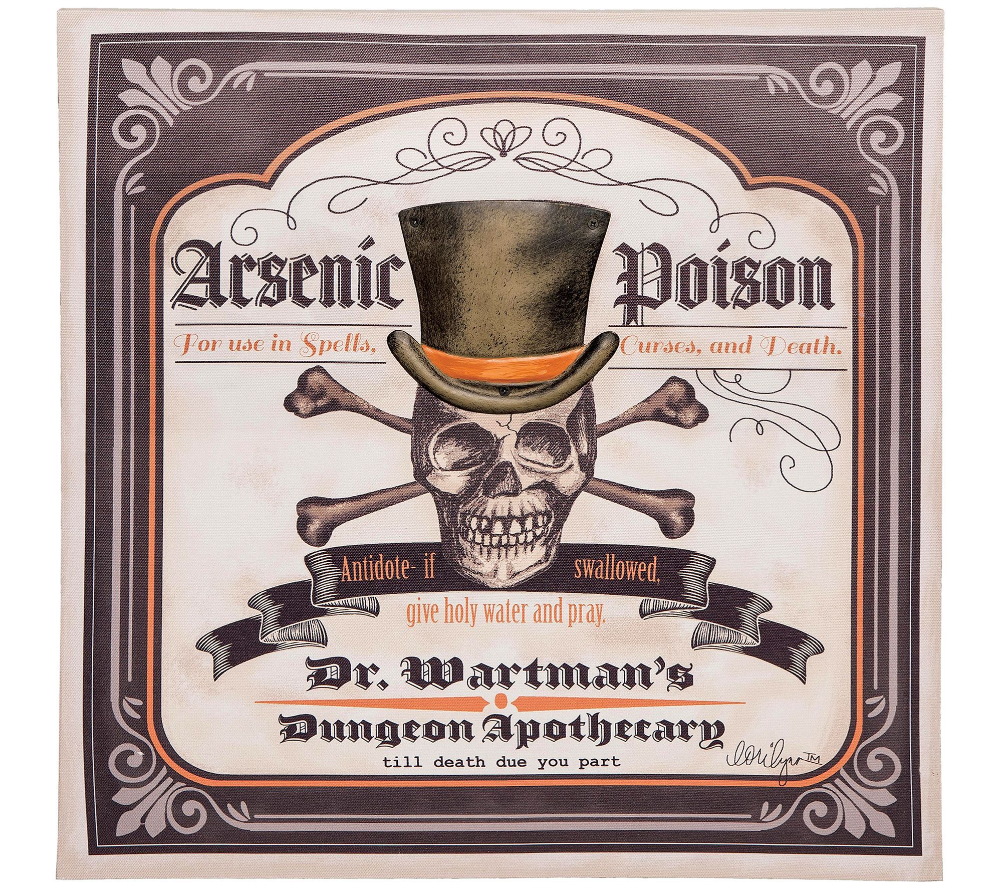 Gallerie II 3D Poison Skeleton Wall Art