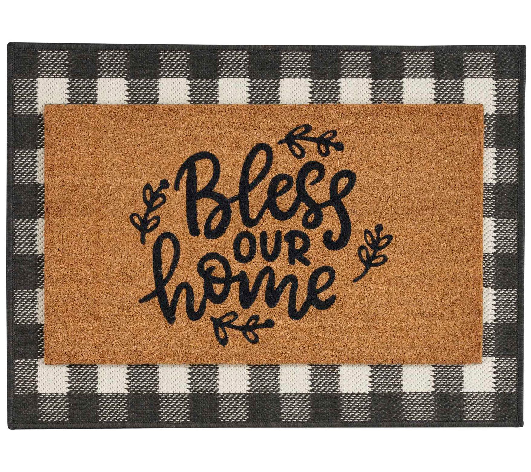 Nourison Layered 2-Piece Coir & Woven Seasonal Doormats