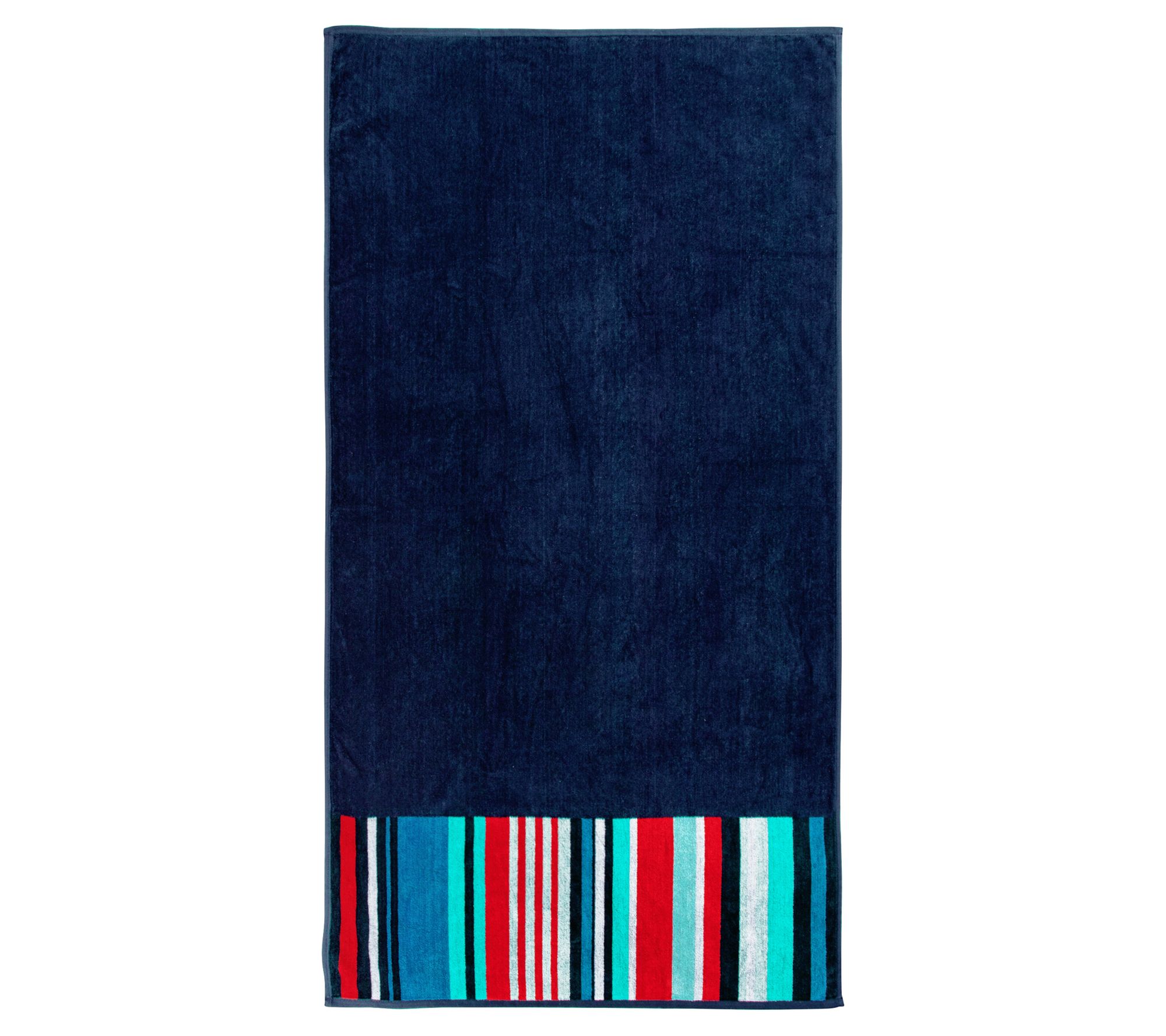 Superior Egyptian Cotton Reversible Striped Bea ch Towel
