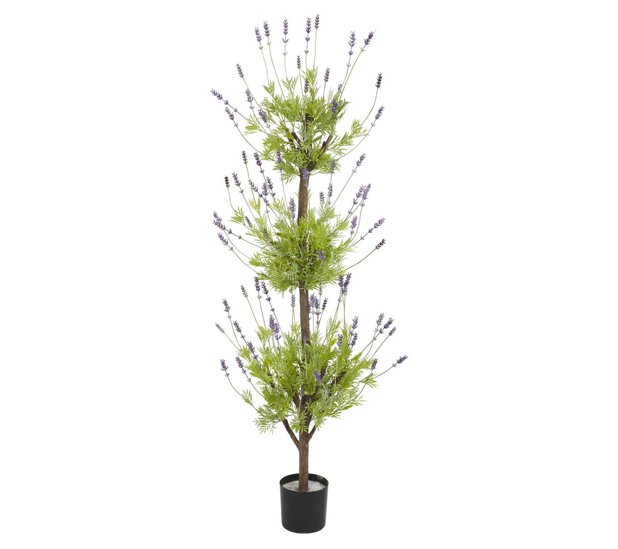 4' Lavender Topiary Silk Tree by Nearly Natural