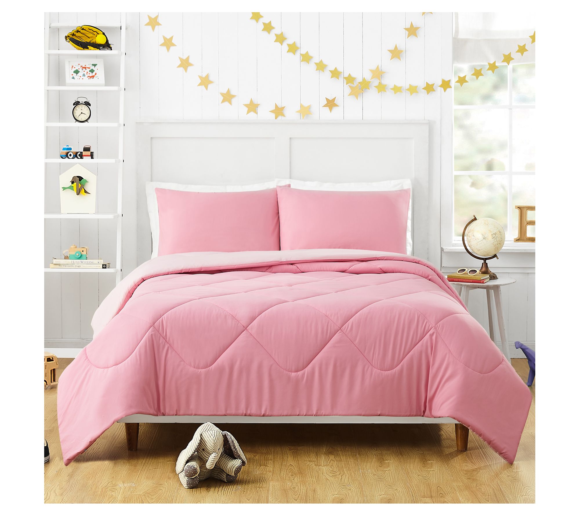 Urban Playground Olivia Pink Full/Queen Comforter Set - 3-Piece