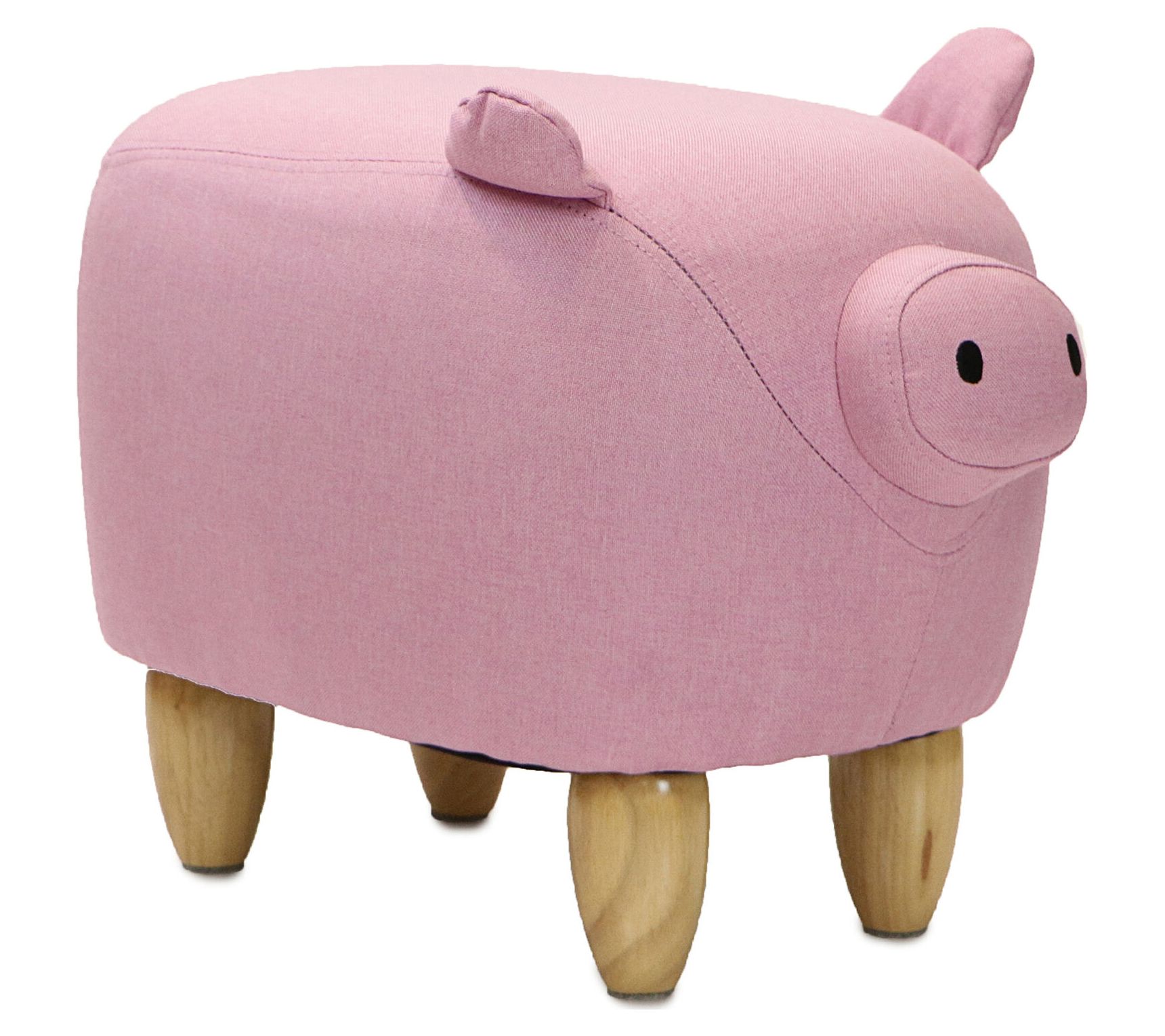 Critter Sitters 15" Seat Height Pink Pig Ottoma n