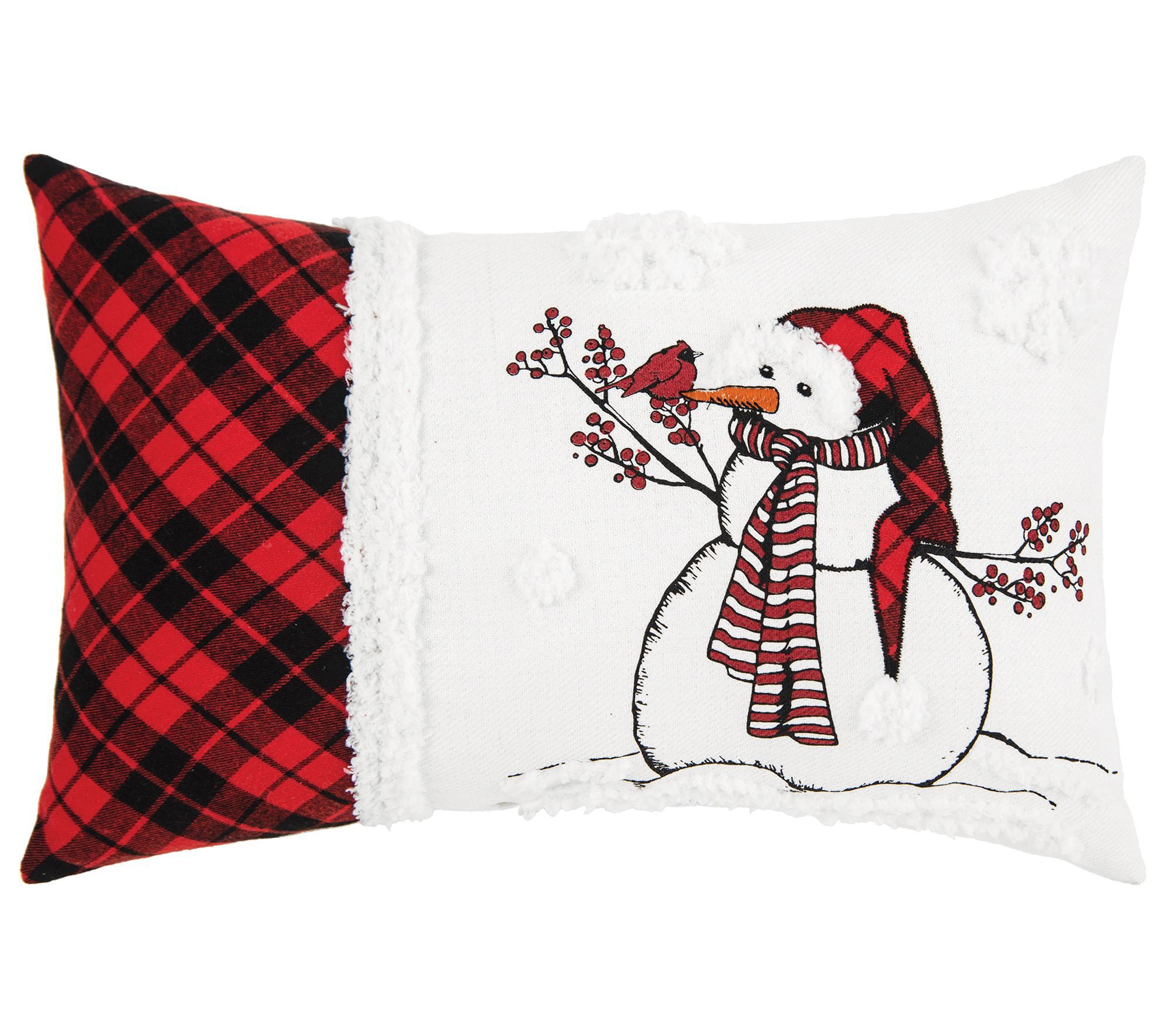 C&F Home 20" x 13" Snowman Embroidered Throw Pillow
