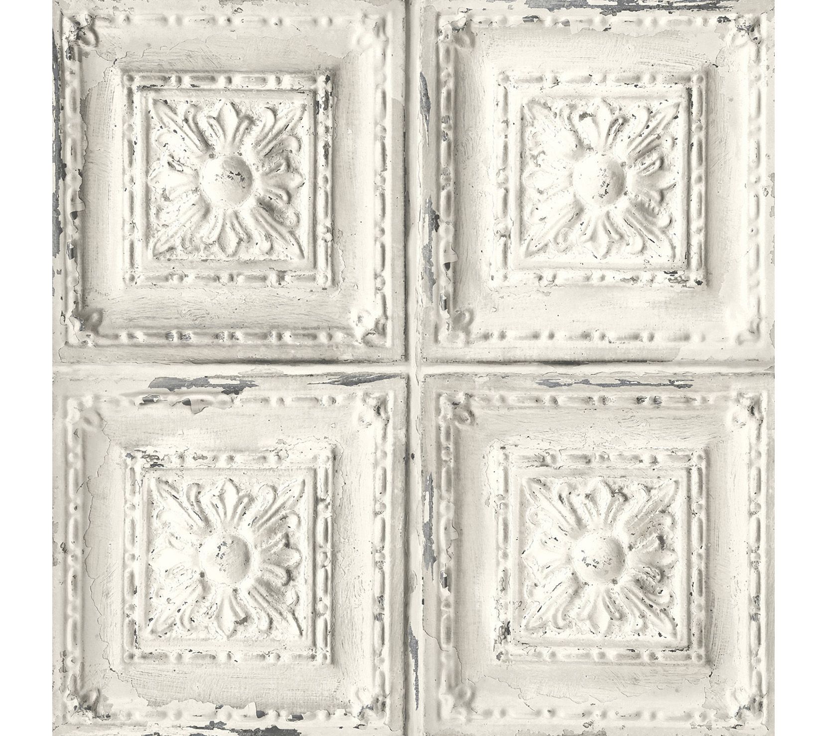 NextWall Faux Tin Tile Peel and Stick Wallpaper Roll