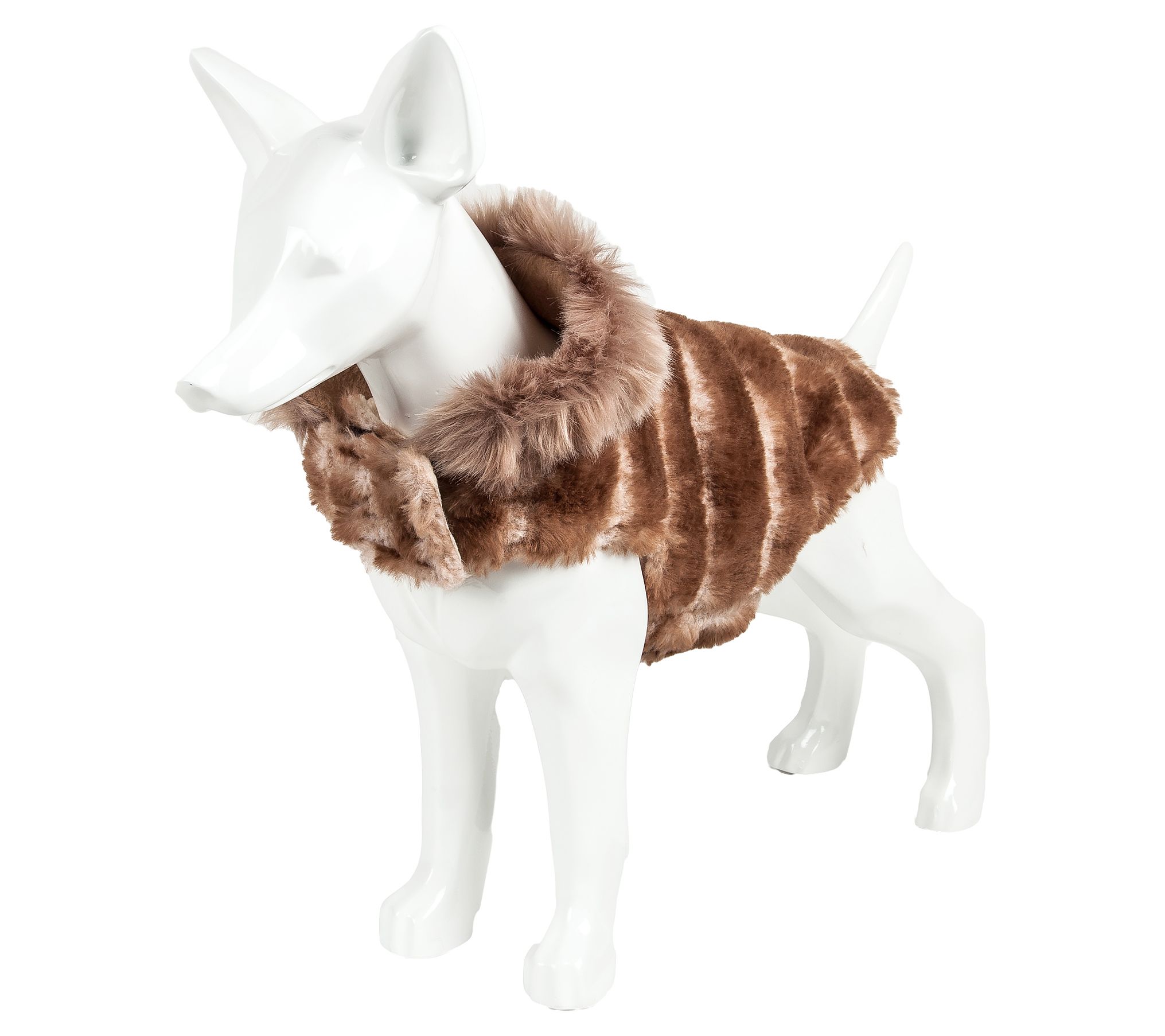 Pet Life Luxe 'Tira-Poochoo' Tiramisu Pattern M nk Dog Coat