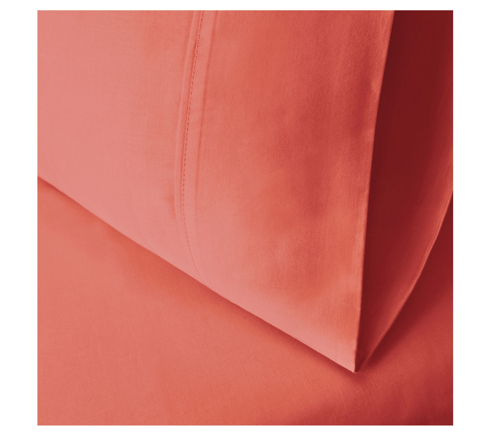 Superior 300-Thread Count Solid 2-Piece Pillowcase Set, King