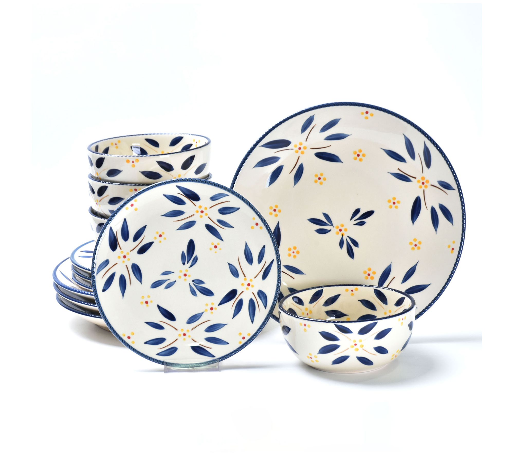 Temp-tations Old World 12-Piece Essential Dinnerware Set