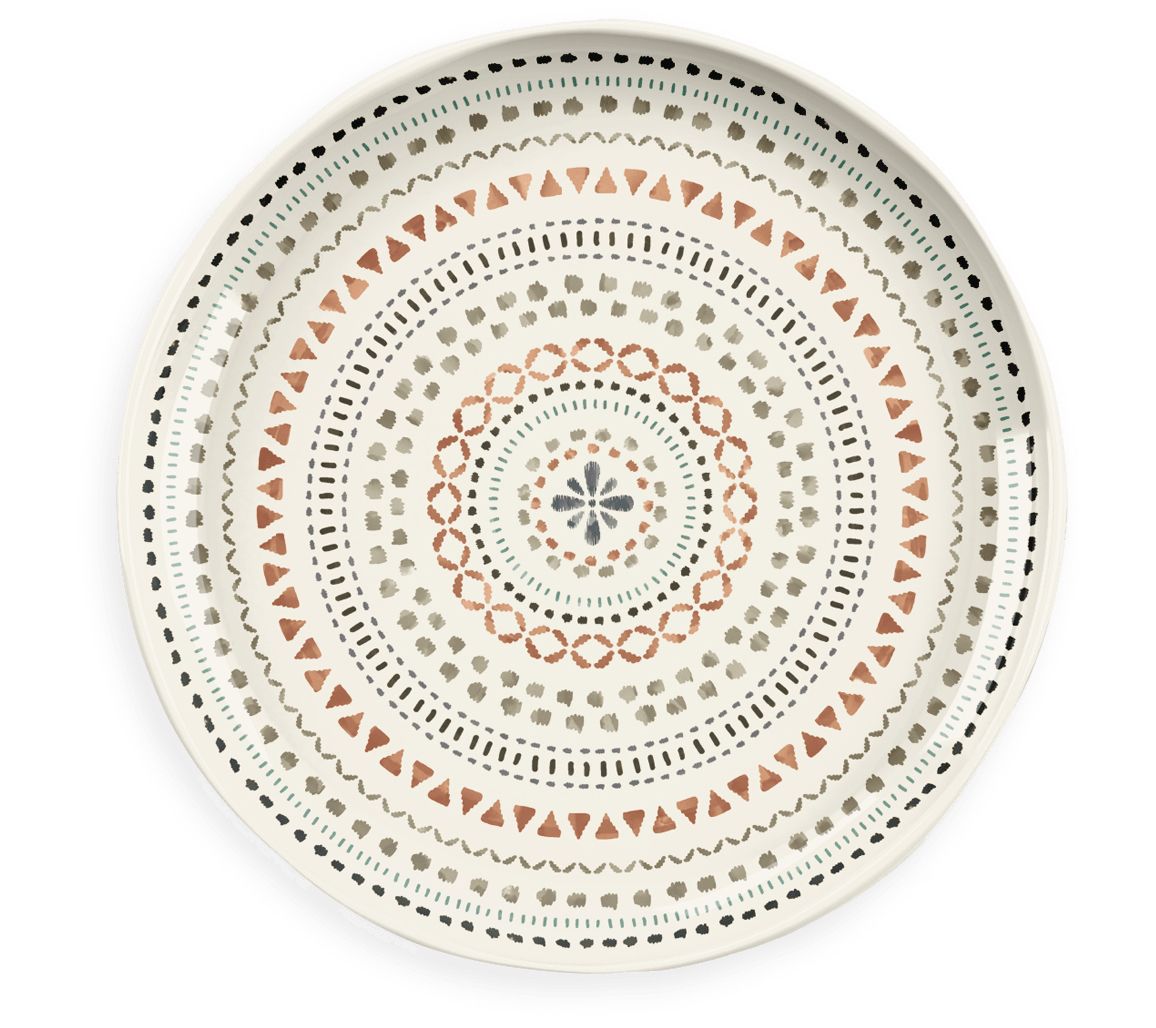 TarHong Planta Tabletop 8.5  Round Salad Plate | Desert Mandala