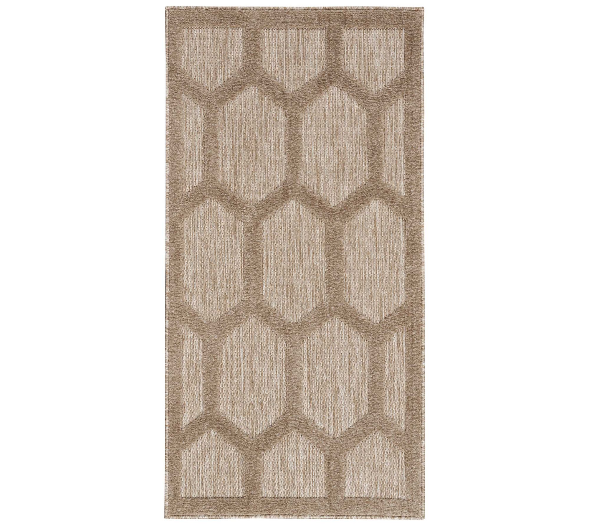 Nourison 2'x4' Honeycomb Indoor/Outdoor Accent Rug