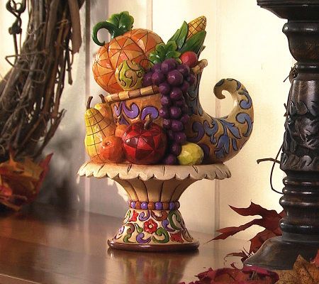 jim shore harvest cornucopia