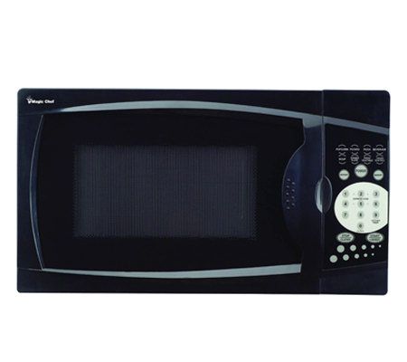 Magic Chef - 0.7 Cu. Ft. Compact Microwave - Black