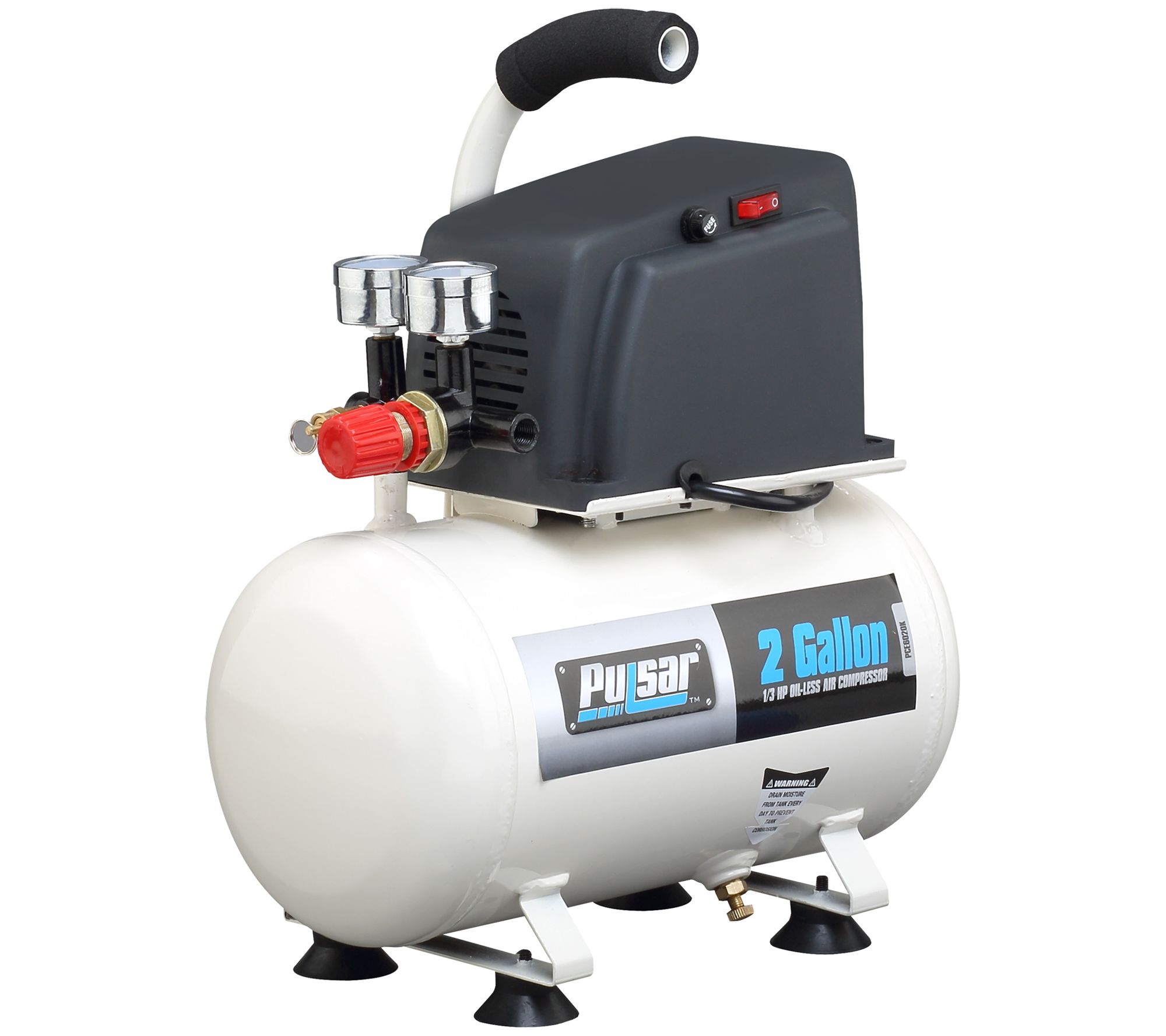 UPC 814726021634 product image for Pulsar 2 Gallon Air Compressor with Hose & 6 Ac cessories | upcitemdb.com