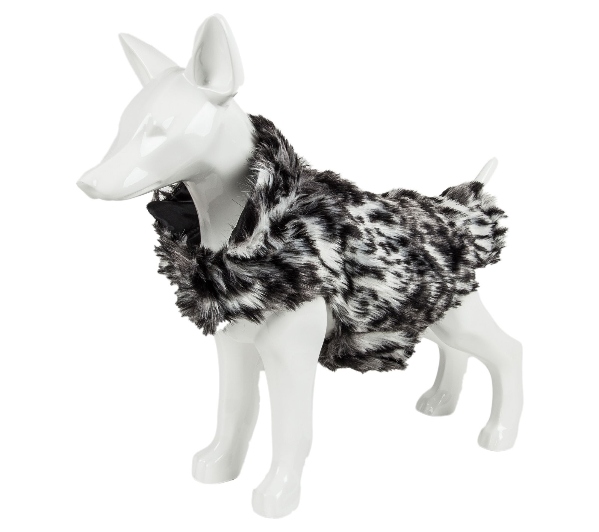 Pet Life Luxe 'Paw Dropping' Tiger Pattern Fur Dog Coat Jacket