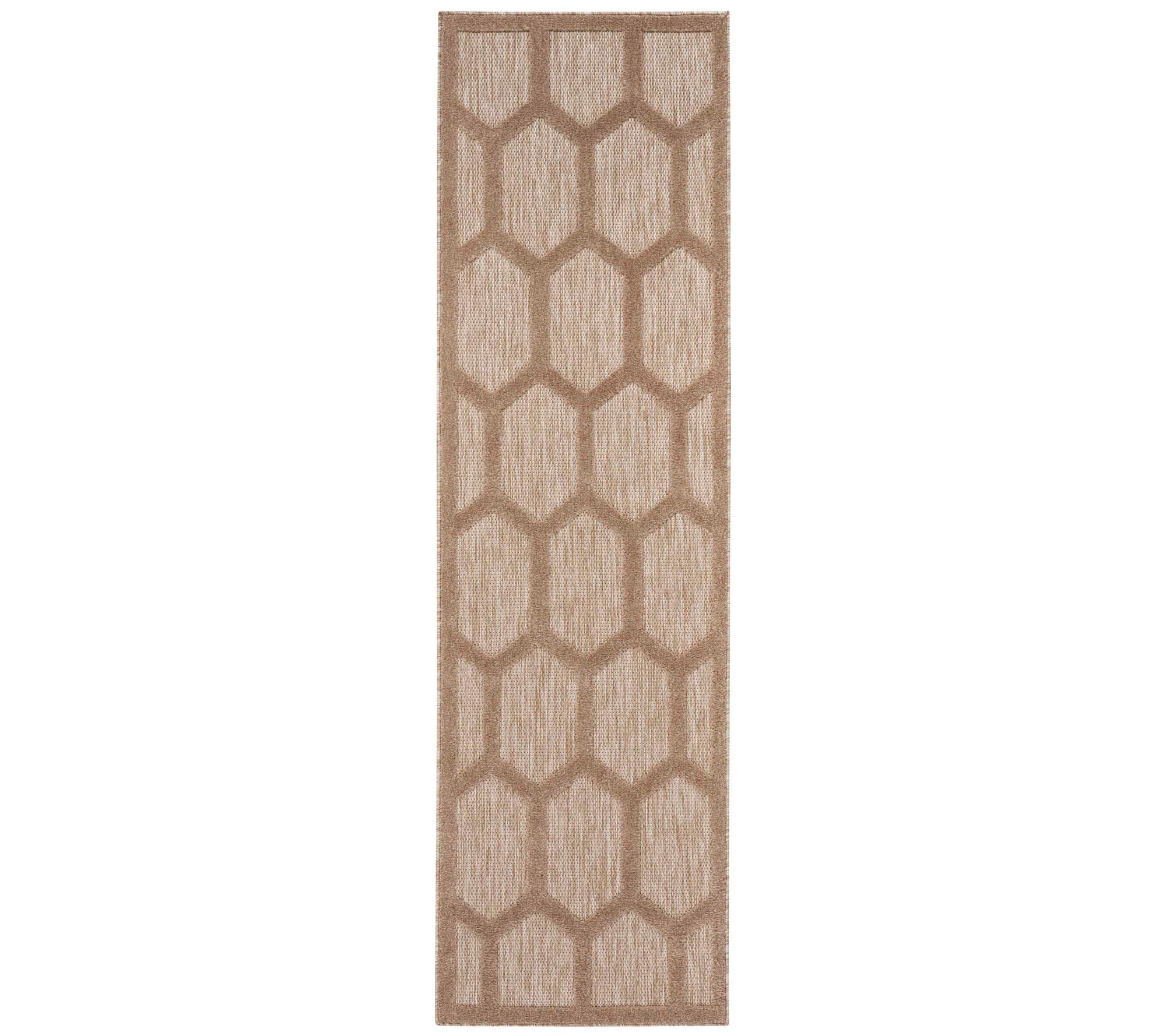 Nourison 2'x7' Honeycomb Indoor/Outdoor Runner