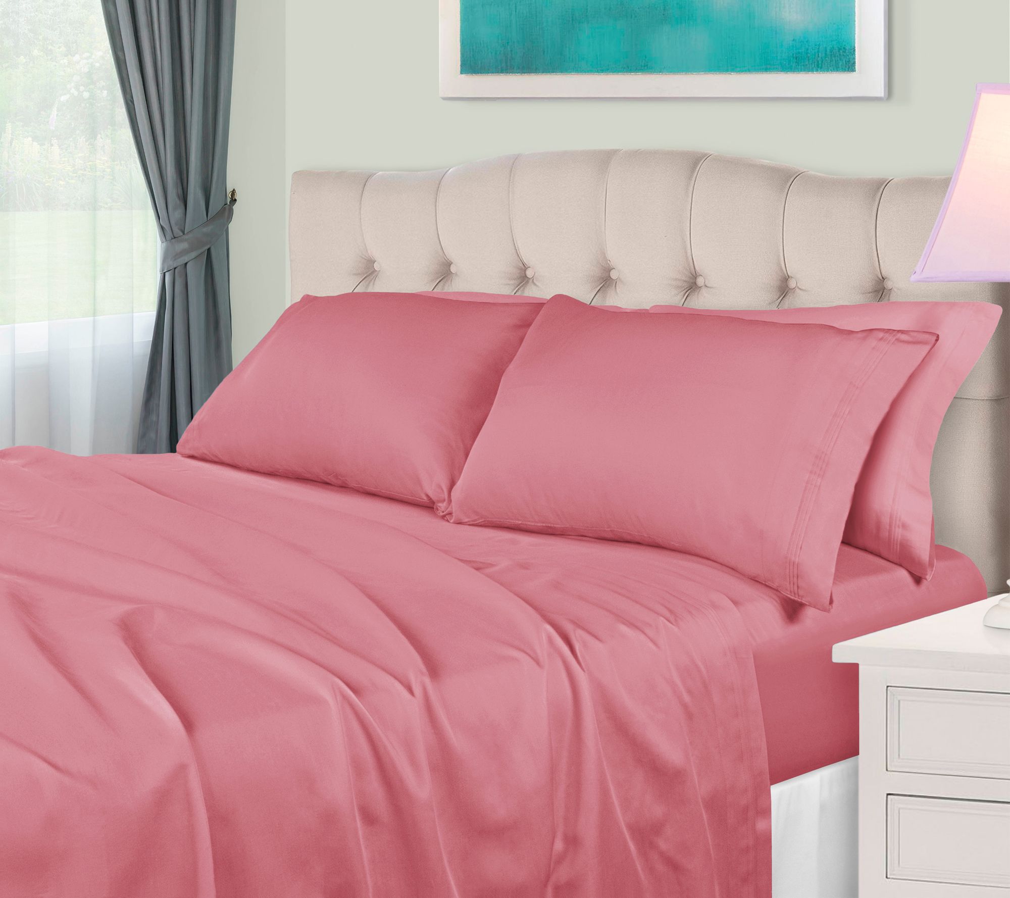 Superior 650TC Egyptian Cotton Sheet, Olympic Q ueen