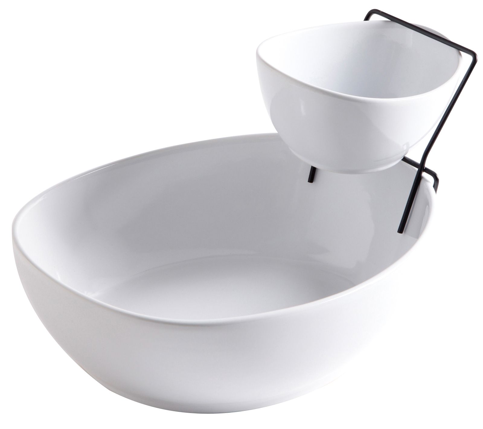 Gibson Elite Gracious Dining 2 Tier Chip and Dip Server Set