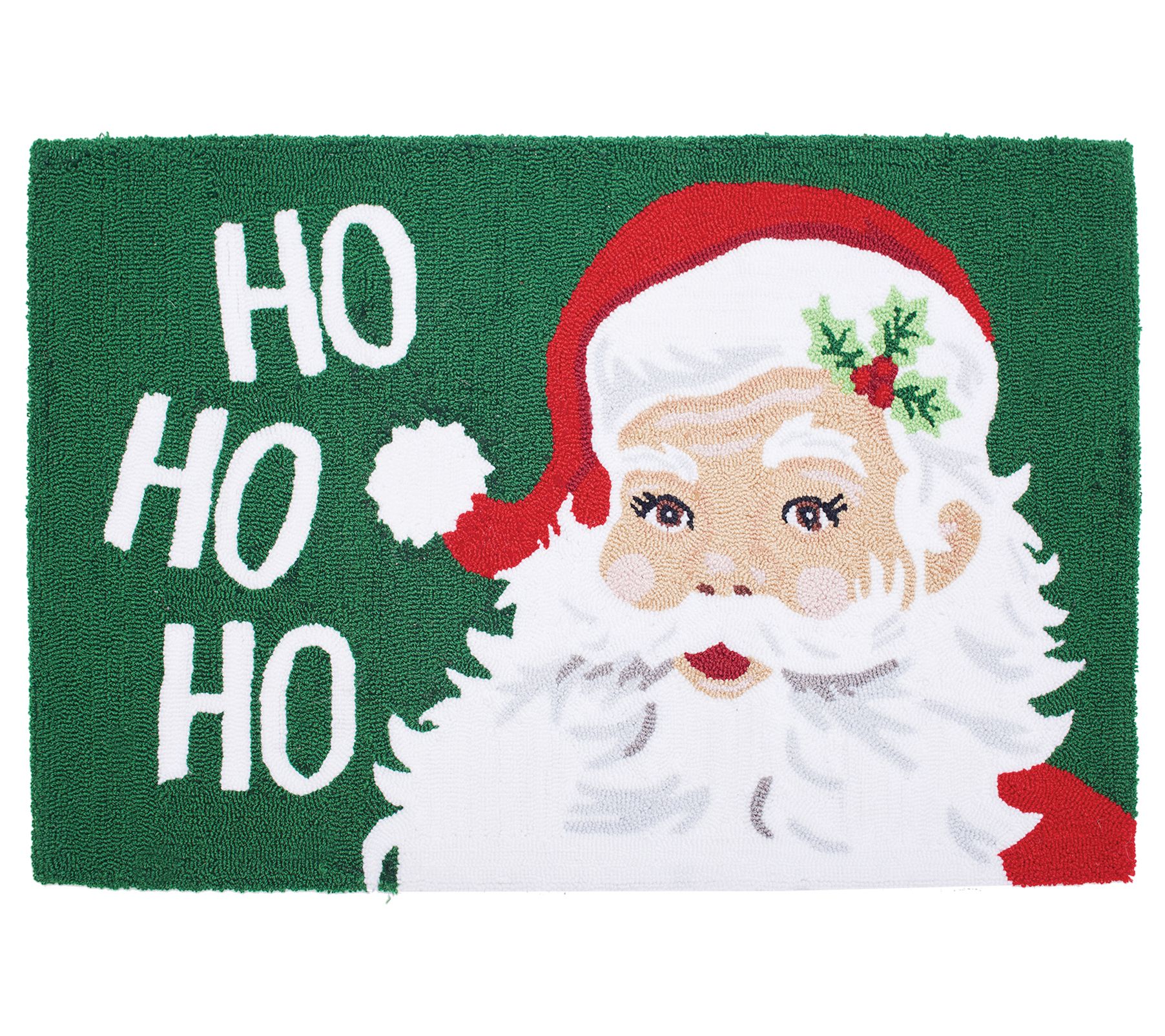 2' x 3' Santa Claus Hooked Christmas Area Rug b Valerie