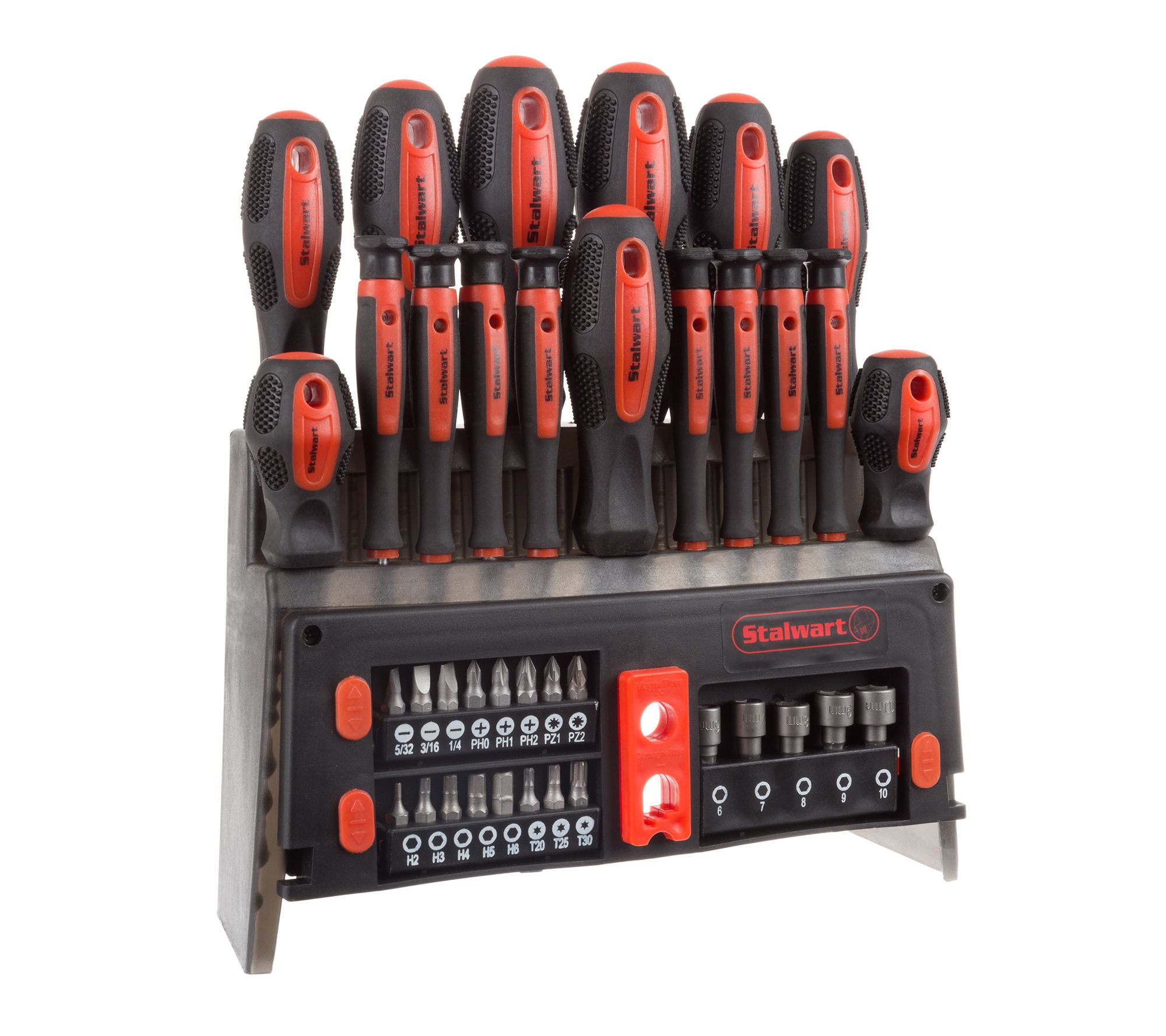 Stalwart 39 Pc Magnetic Screwdriver Set - Tool t with Bits