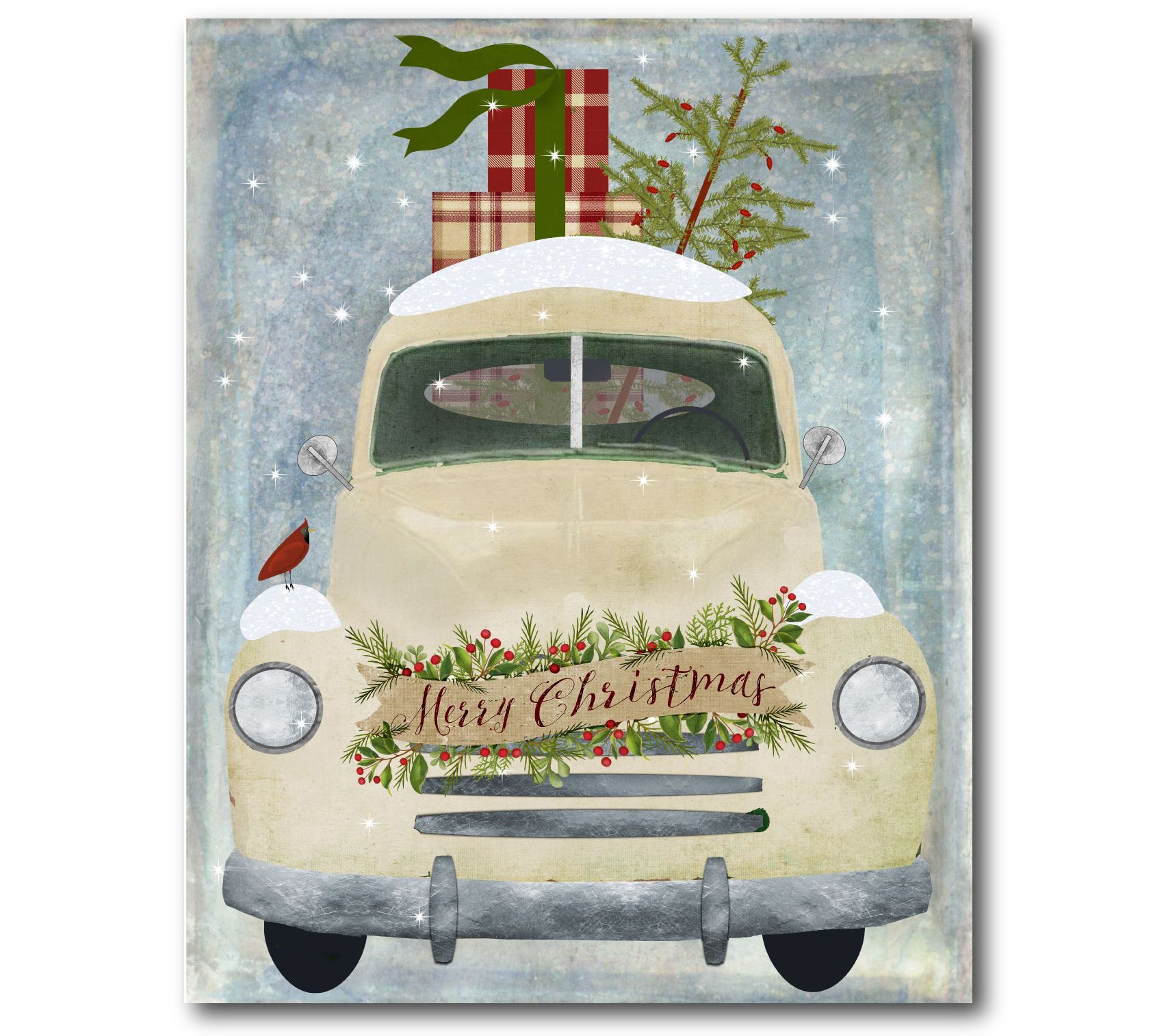 Courtside Market Pickup Christmas 20" x 24" Canvas