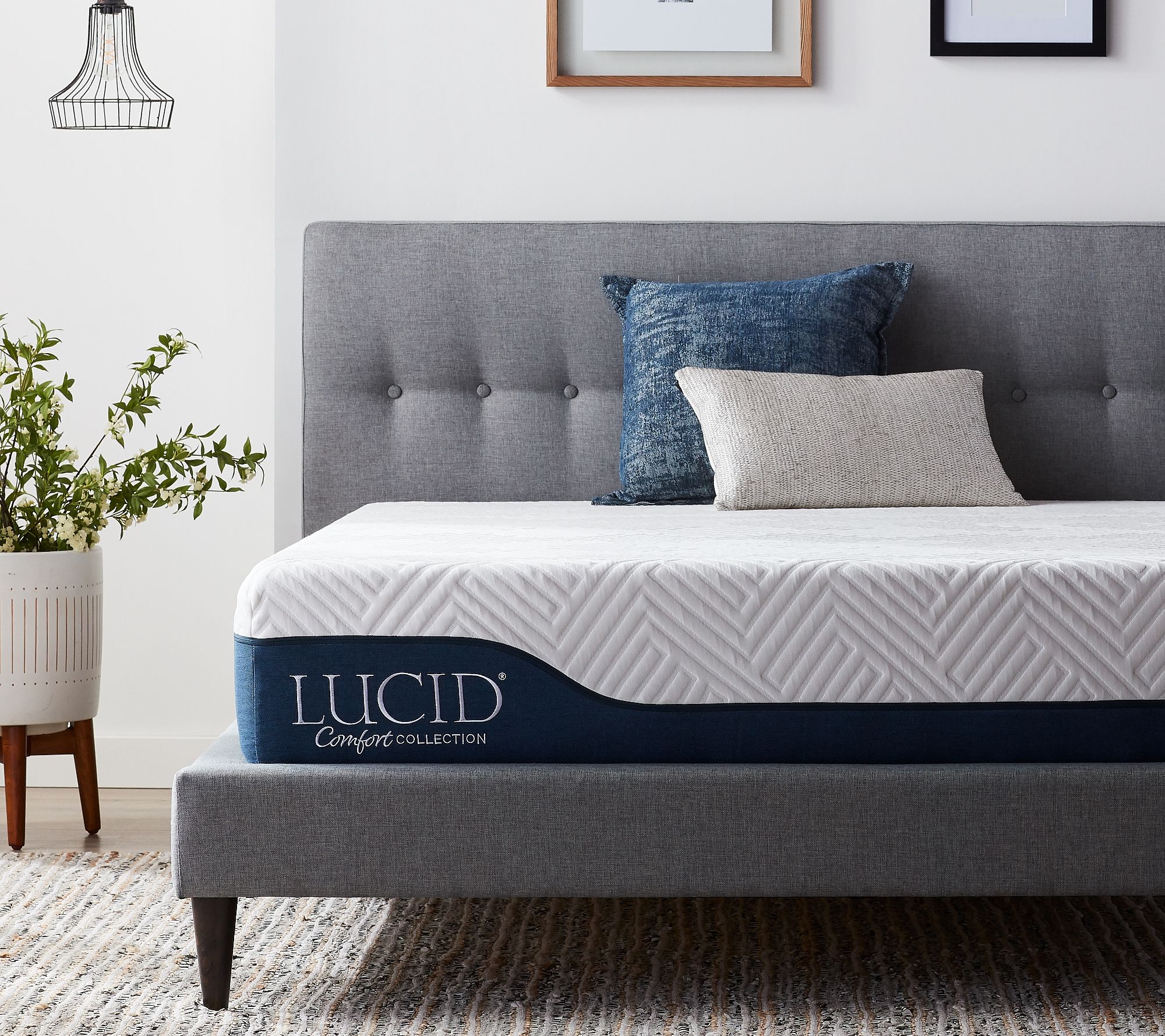 Lucid Comfort Collection Gel & Aloe Vera 10" Hybrid Memory Foam Mattress - Full