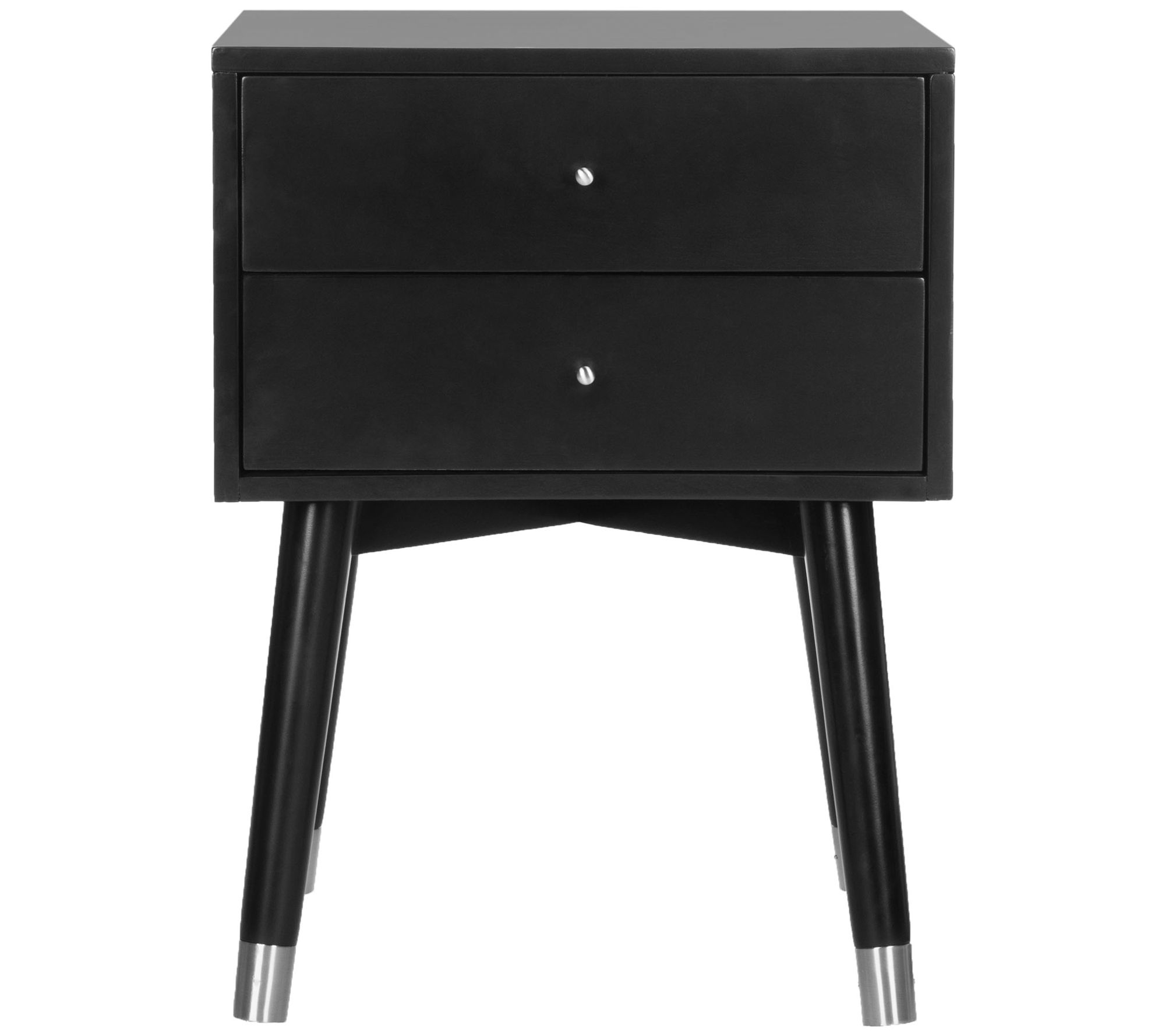 Safavieh Lyla Mid Century Retro Gold/Silver Cap Nightstand