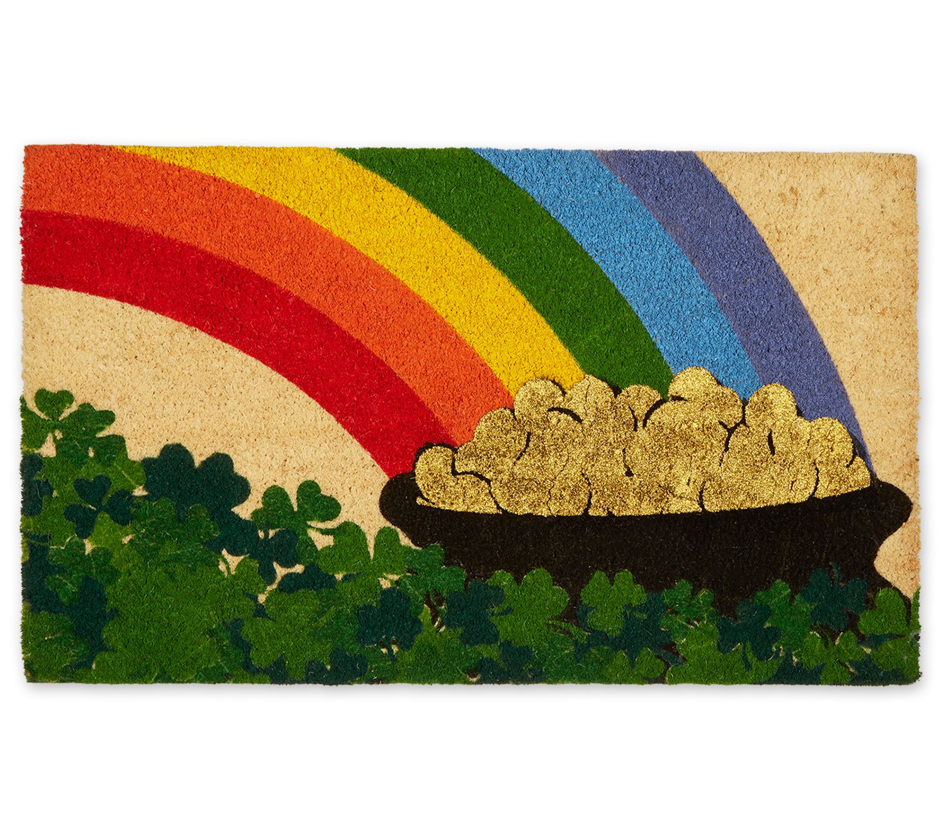 Design Imports Pot Of Gold Glitter 18" x 30" Do rmat