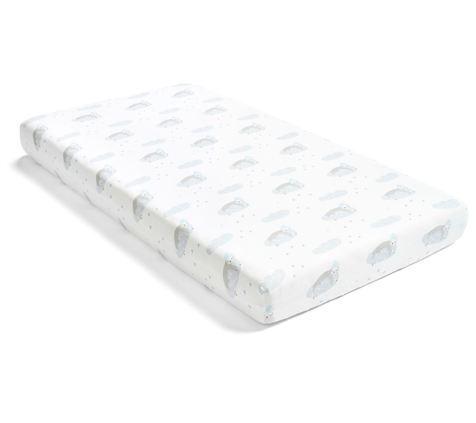 Hello Spud Sleepytime Sloth Cotton Fitted Crib heet