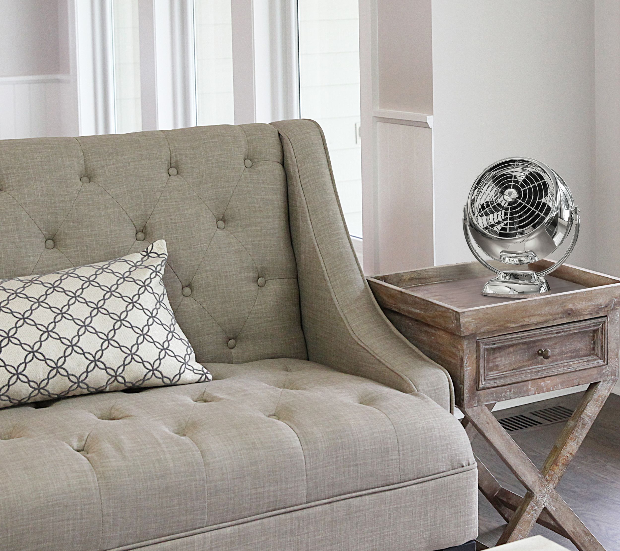 Vornado Vfan Jr Compact Vintage Style Circulator Fan Chrome Qvc Com