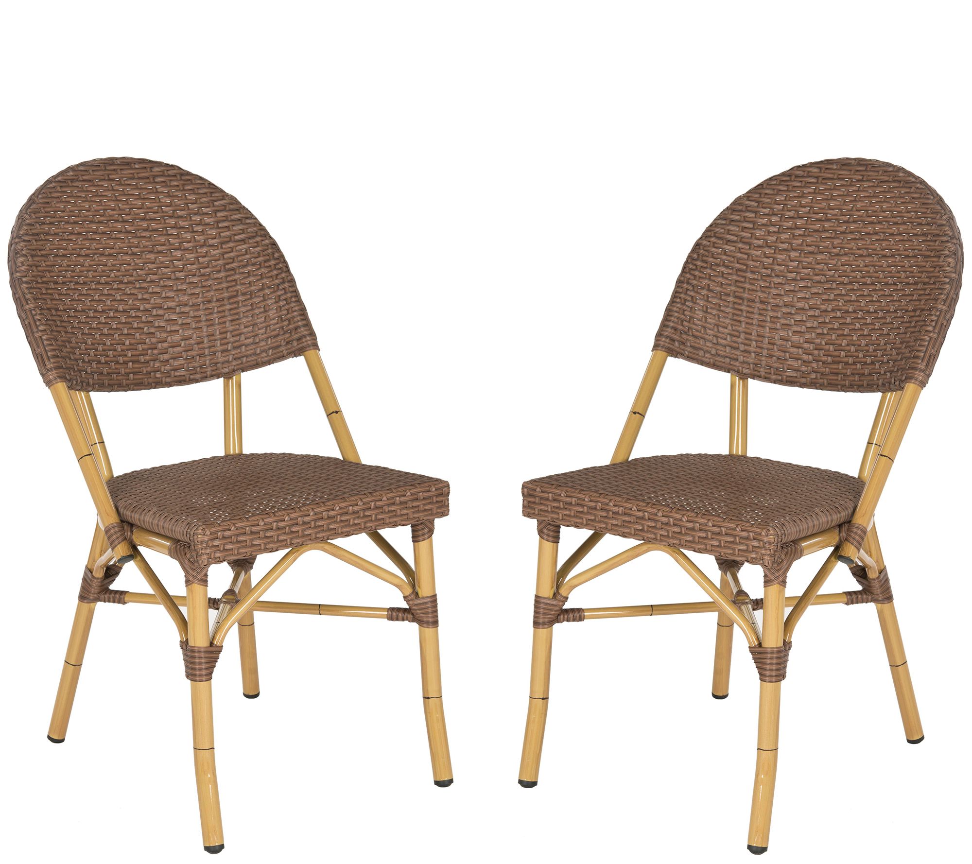 Safavieh Barrow Indoor/Outdoor Set of Two Stack ing Arm Chairs